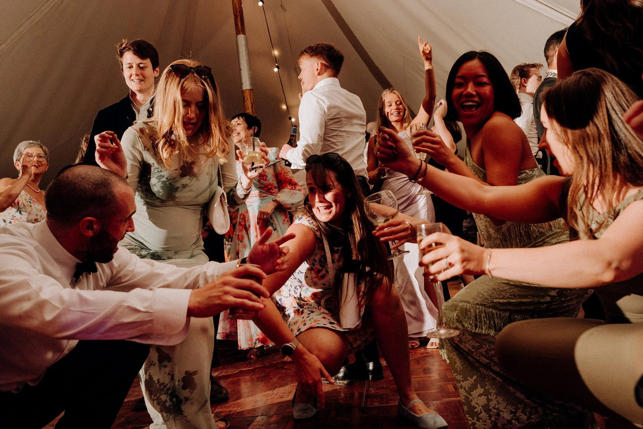 crosby beach wedding dancefloor
