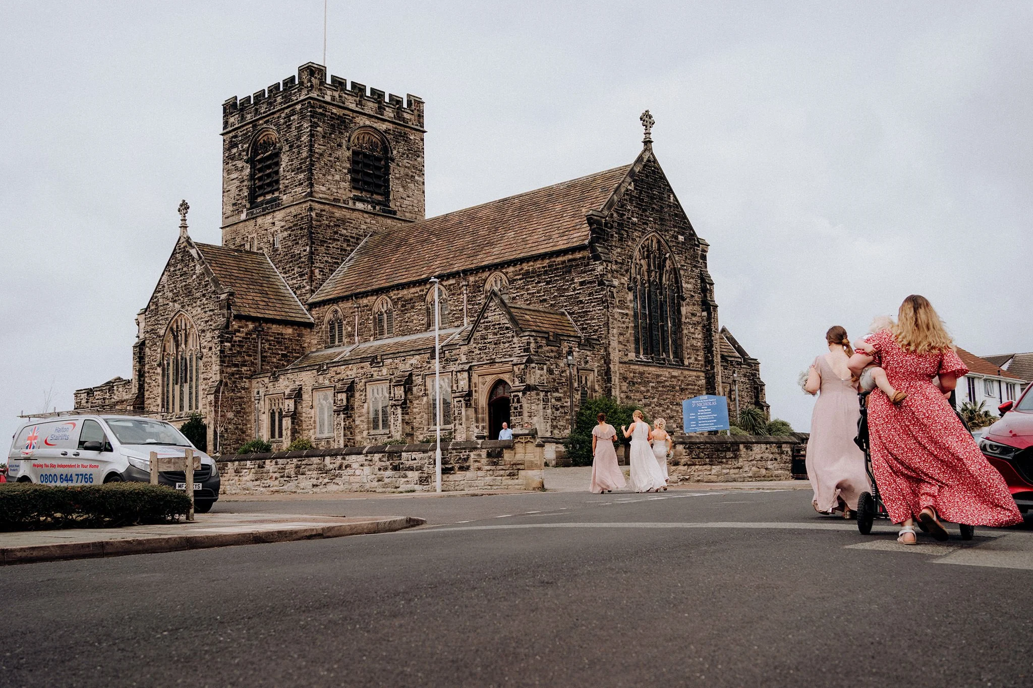 wedding at st nicholas church wallasey