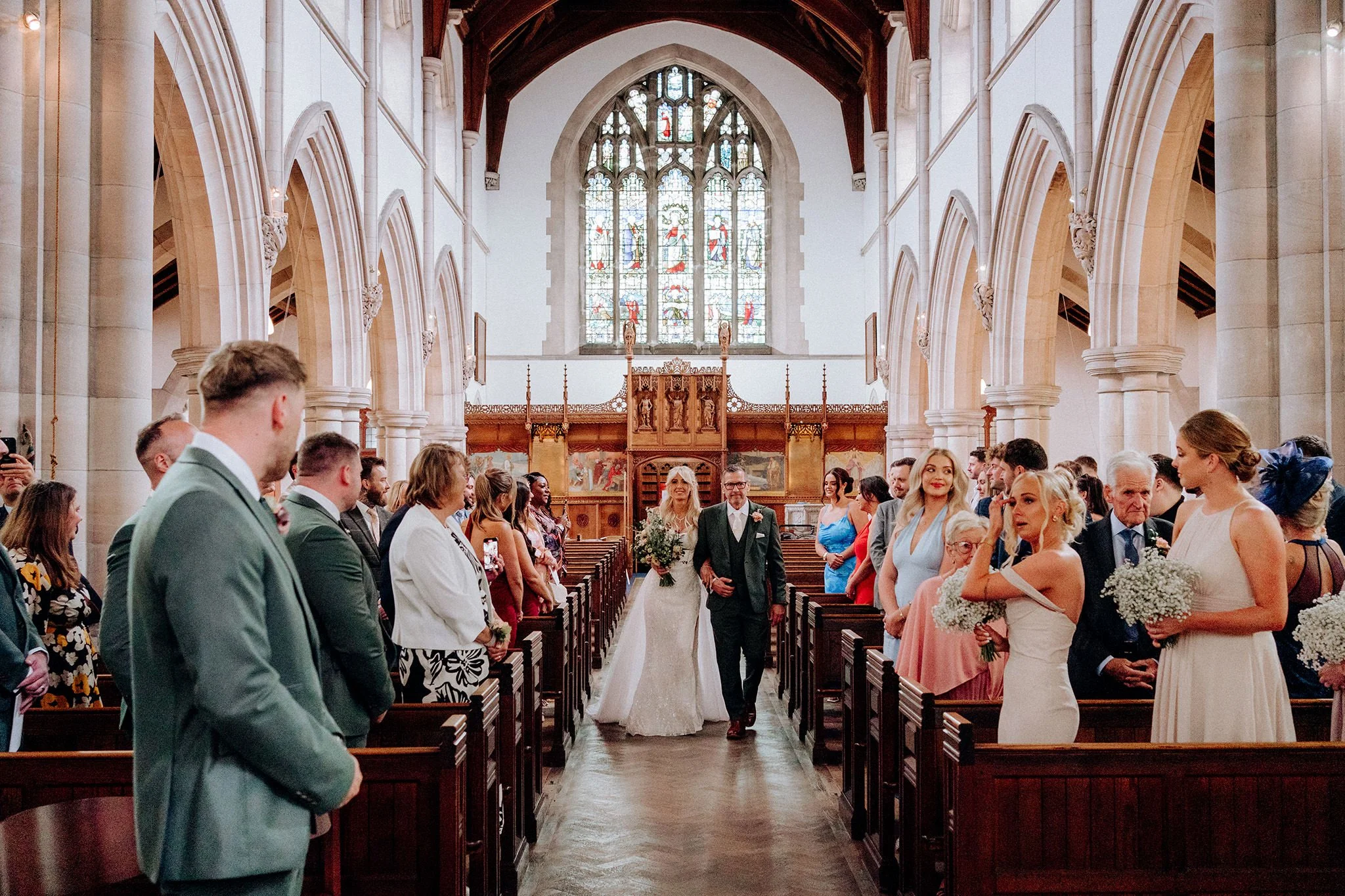 wedding at st nicholas church wallasey