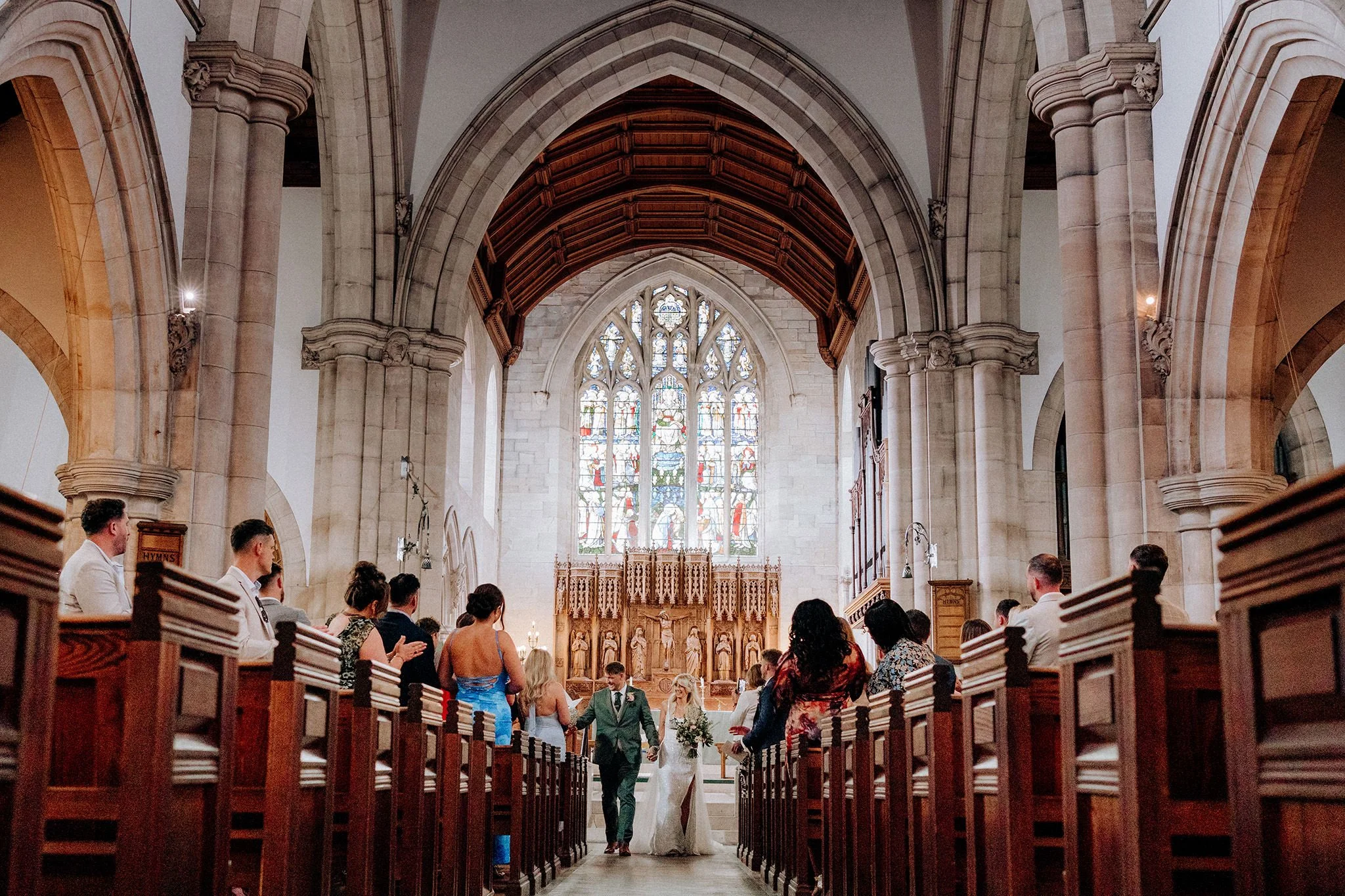 wedding at st nicholas church wallasey