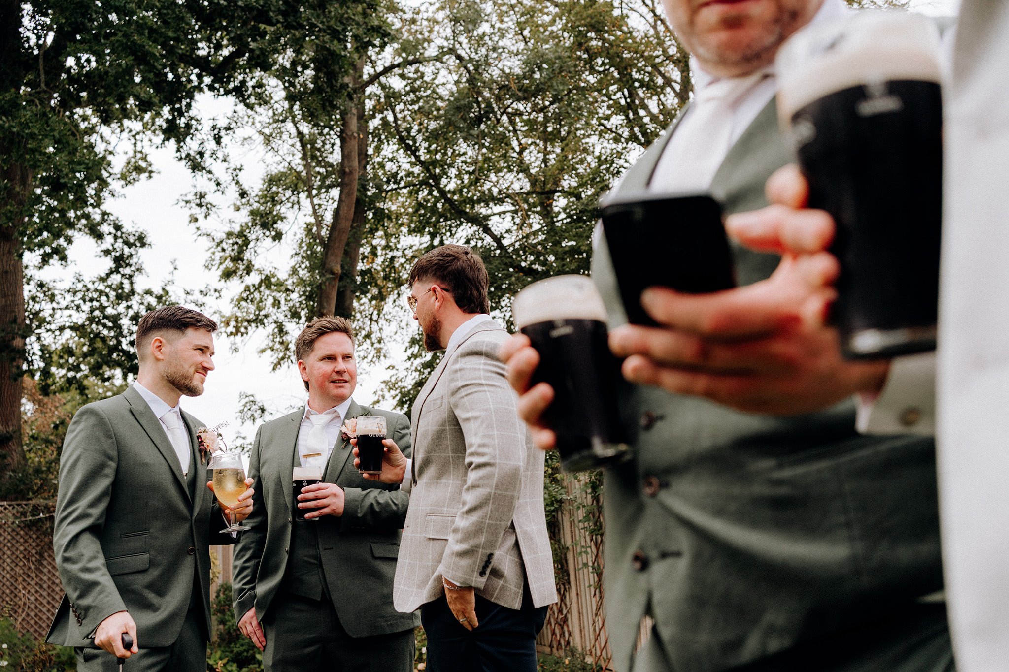 wedding reception at the little fox, thornton hough