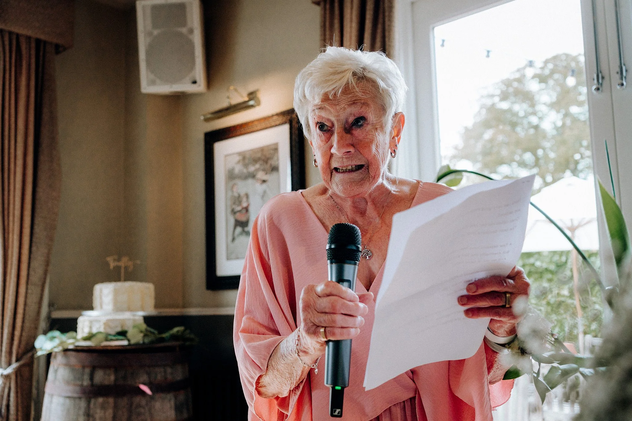 wedding reception at the little fox, thornton hough