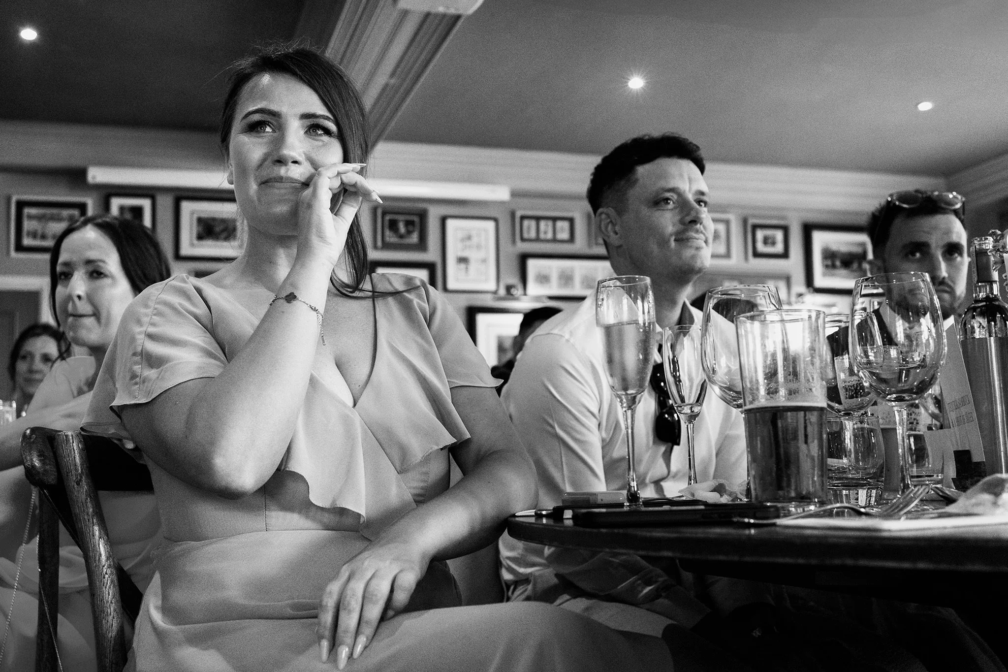 wedding reception at the little fox, thornton hough