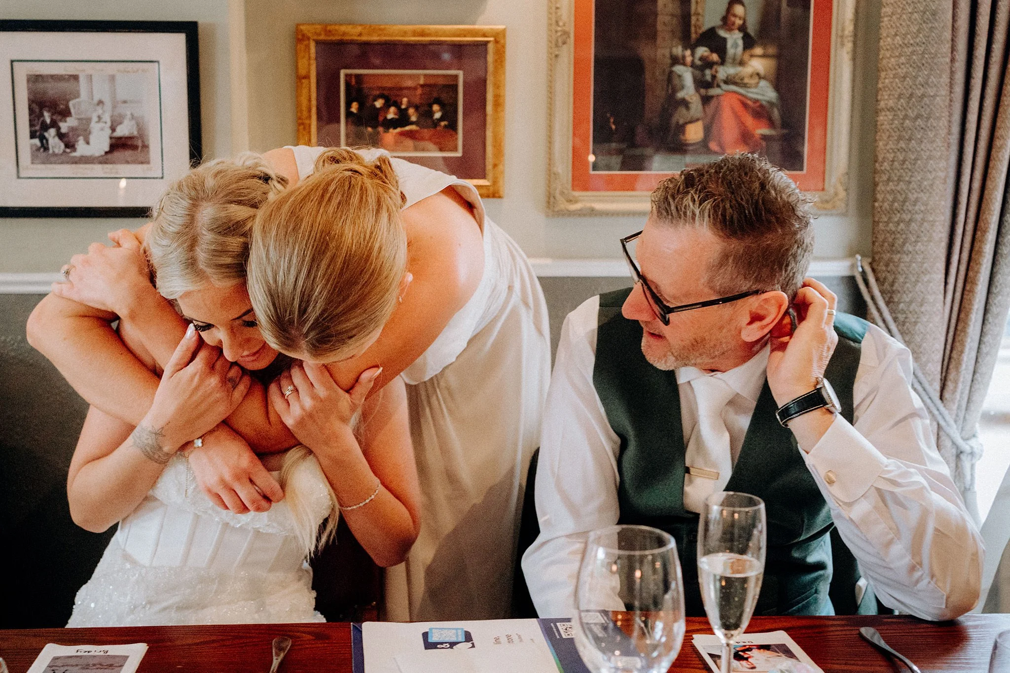 wedding reception at the little fox, thornton hough