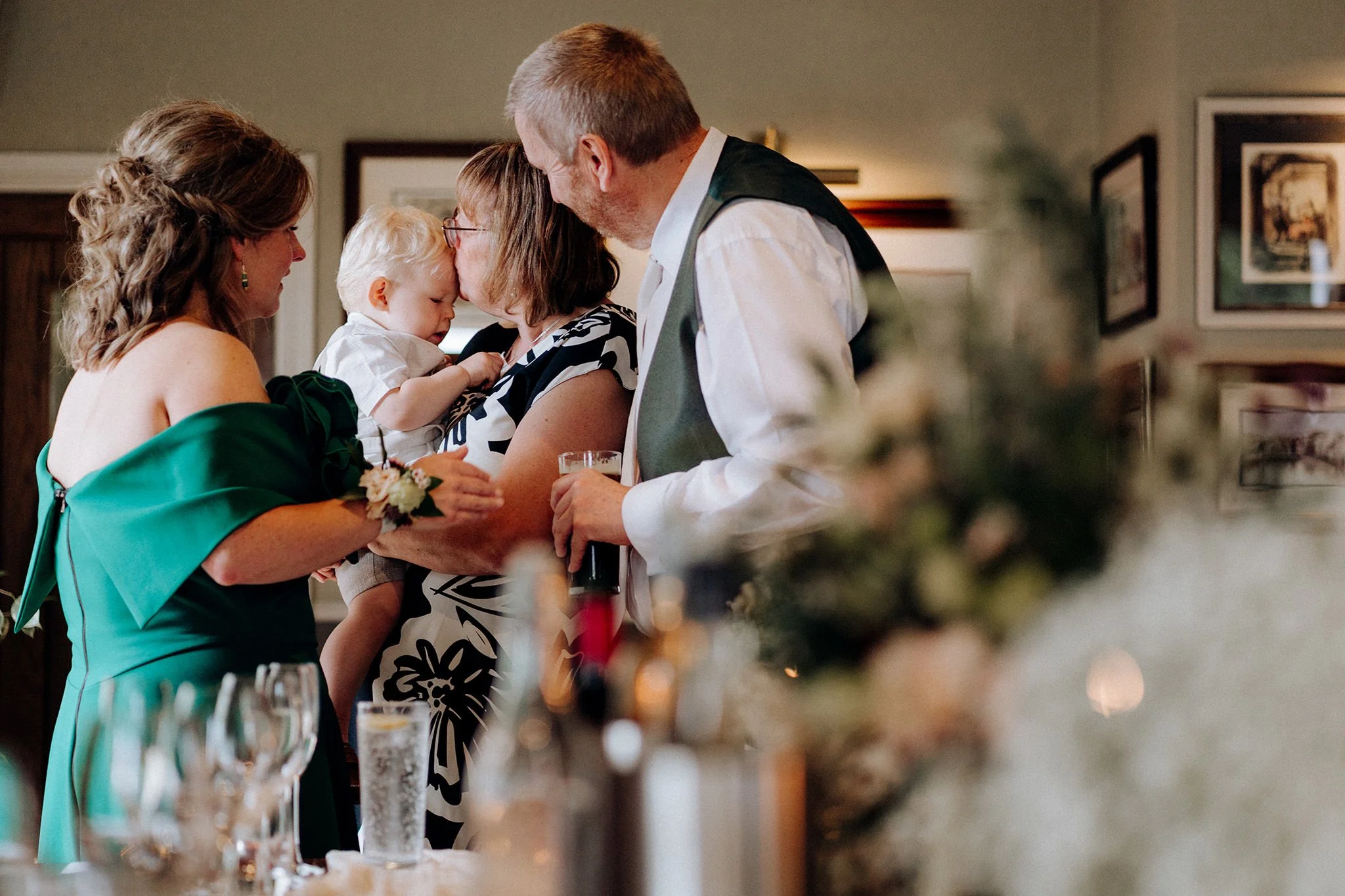 wedding reception at the little fox, thornton hough