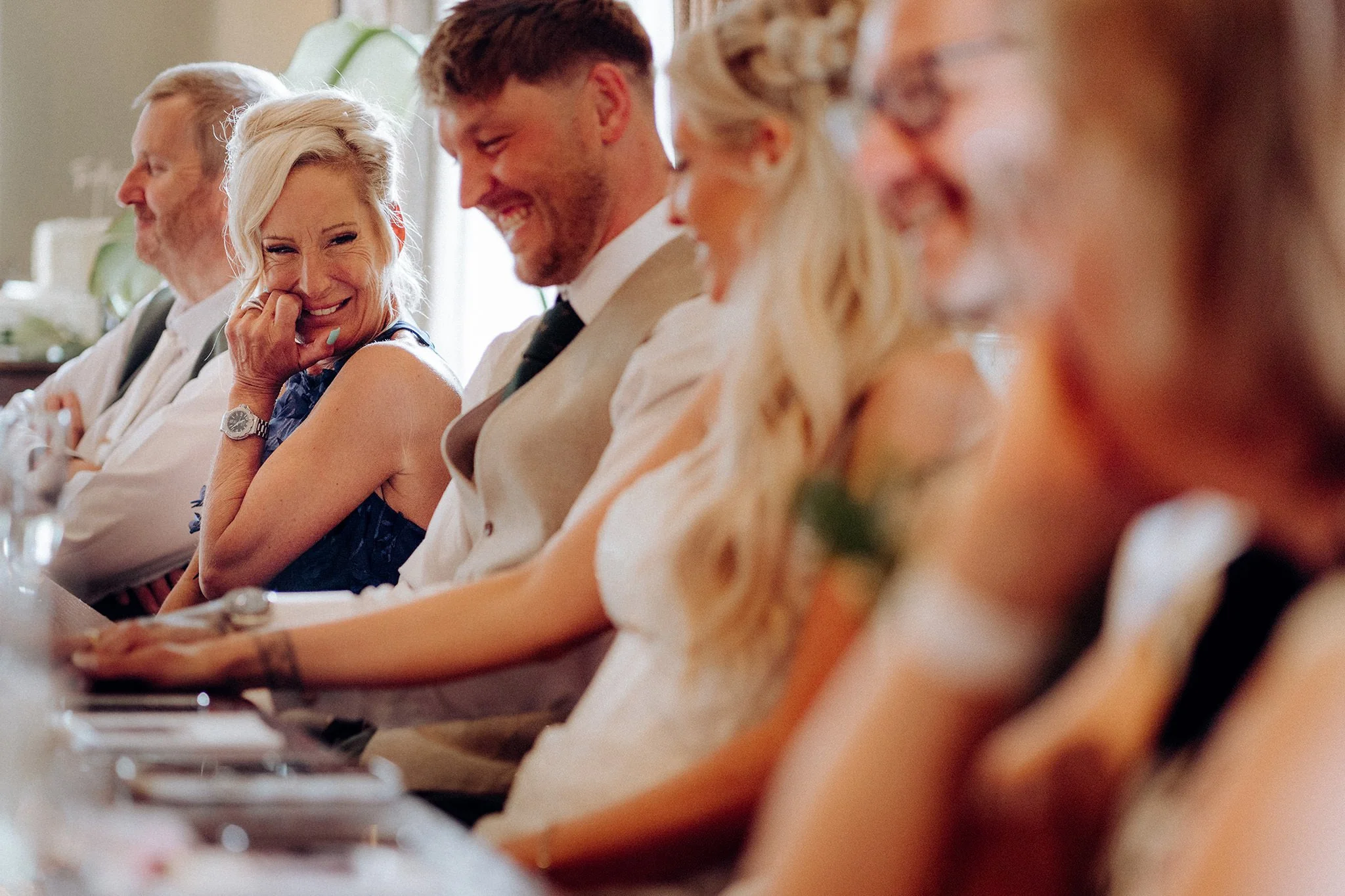 wedding reception at the little fox, thornton hough
