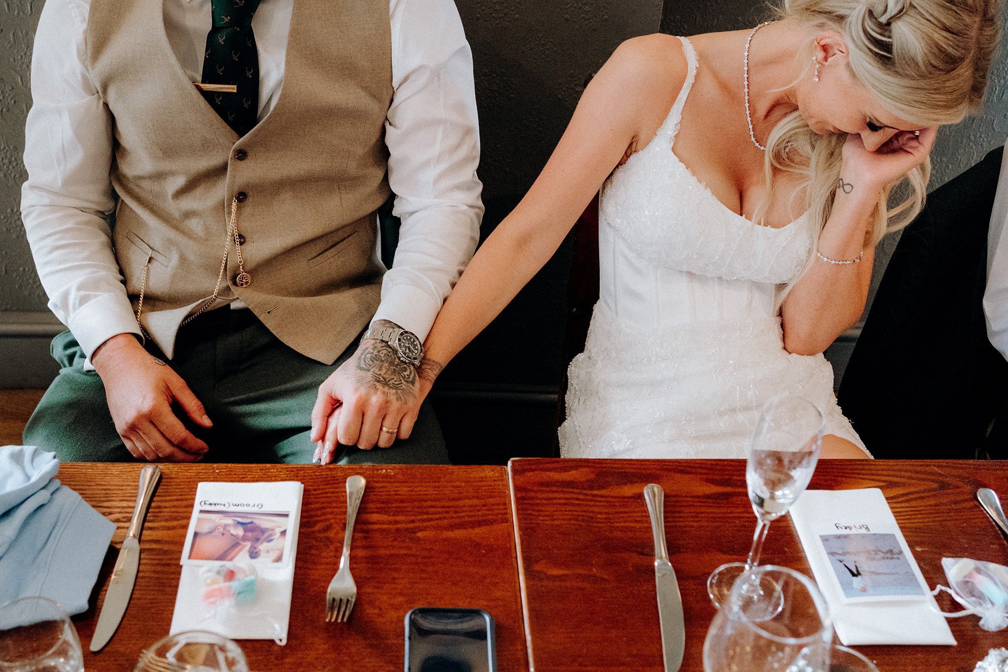 wedding reception at the little fox, thornton hough