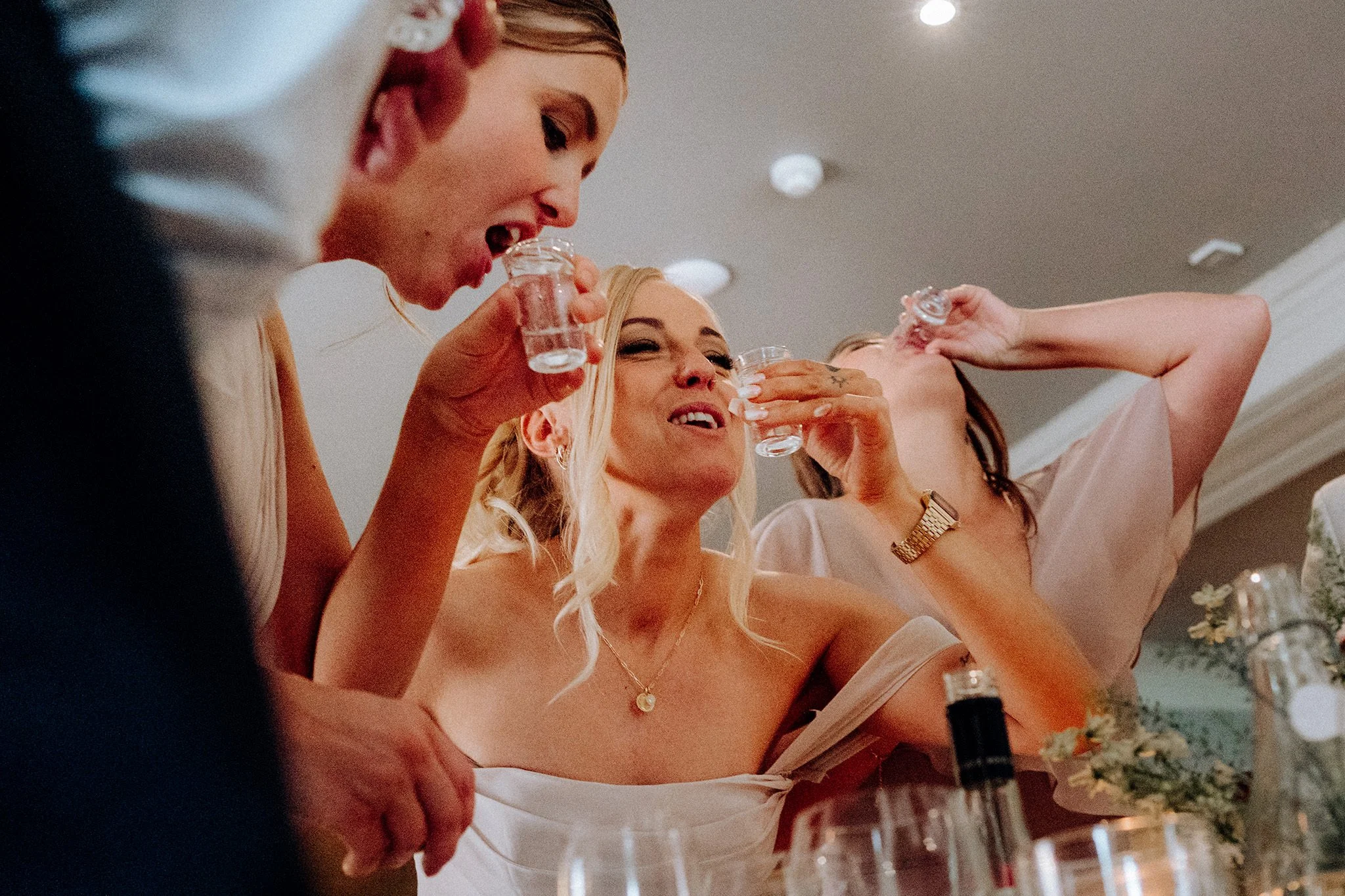 wedding reception at the little fox, thornton hough