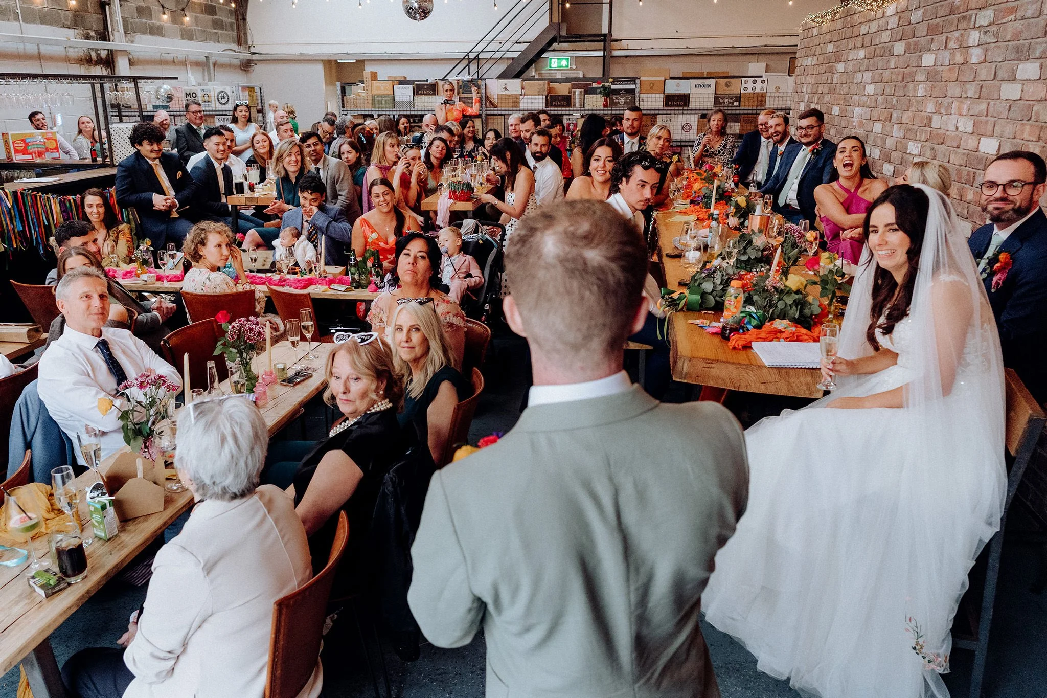 wedding reception at ten streets wine, liverpool