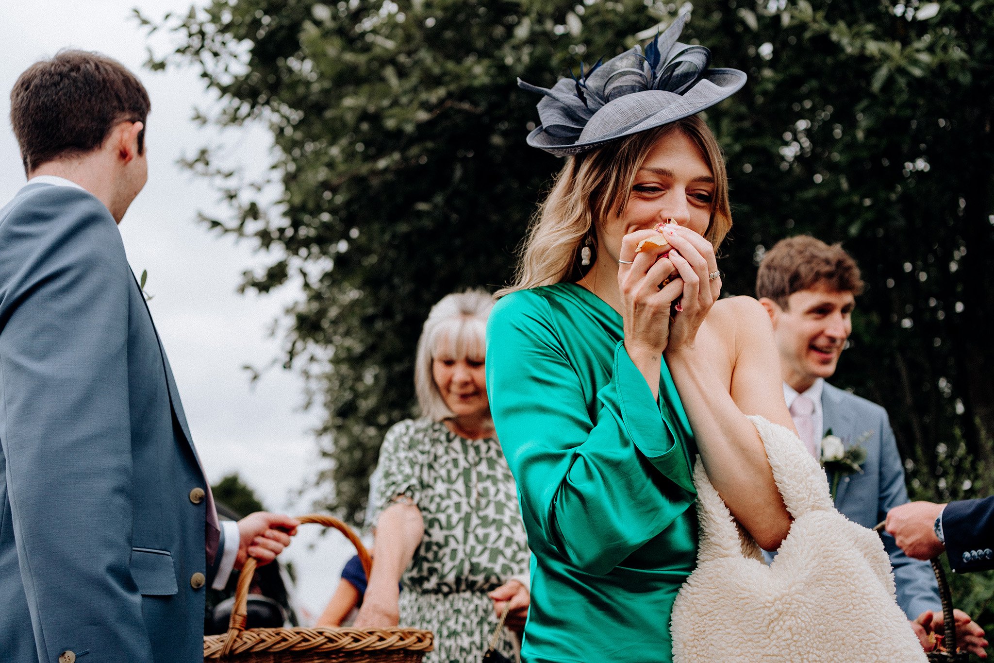 confetti village hall wedding