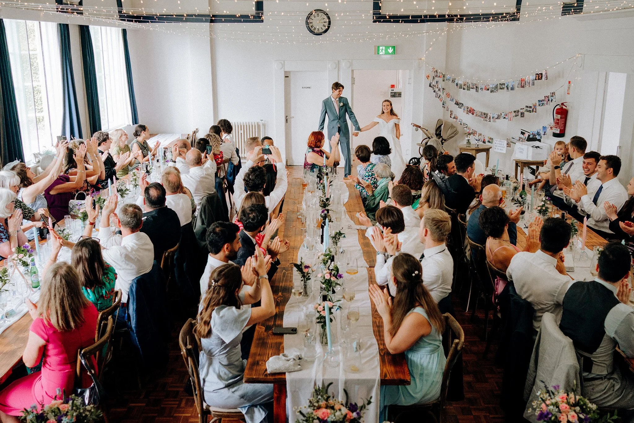 village hall wedding meal and speeches