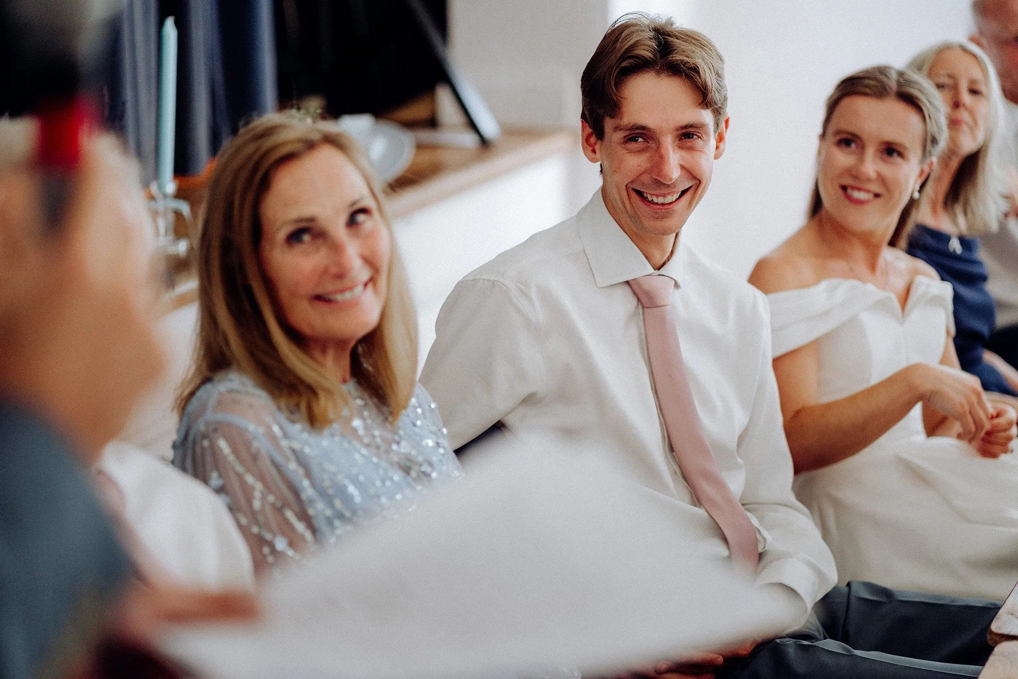 village hall wedding meal and speeches