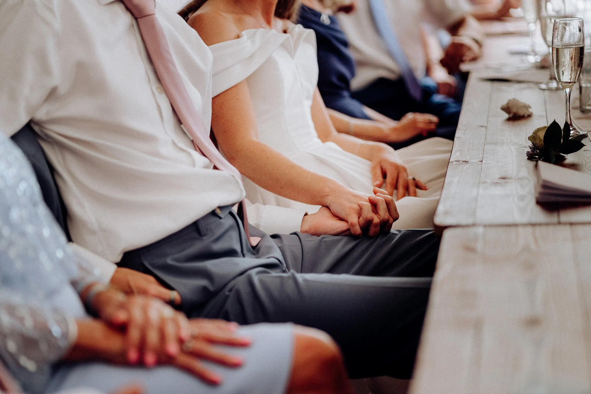 village hall wedding meal and speeches