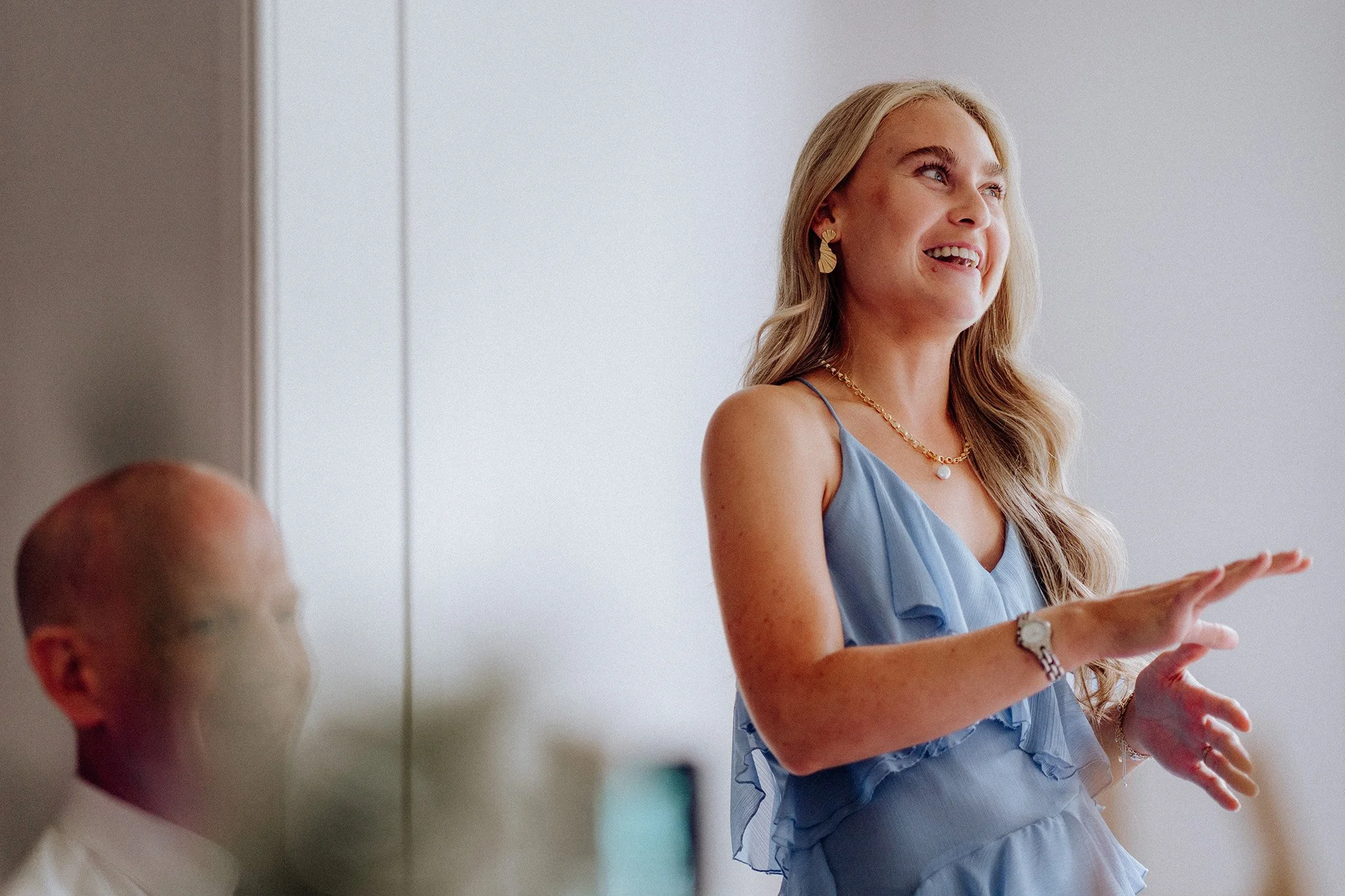 village hall wedding meal and speeches