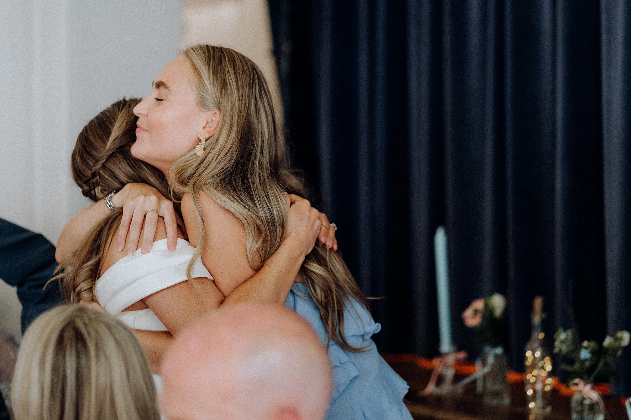 village hall wedding meal and speeches