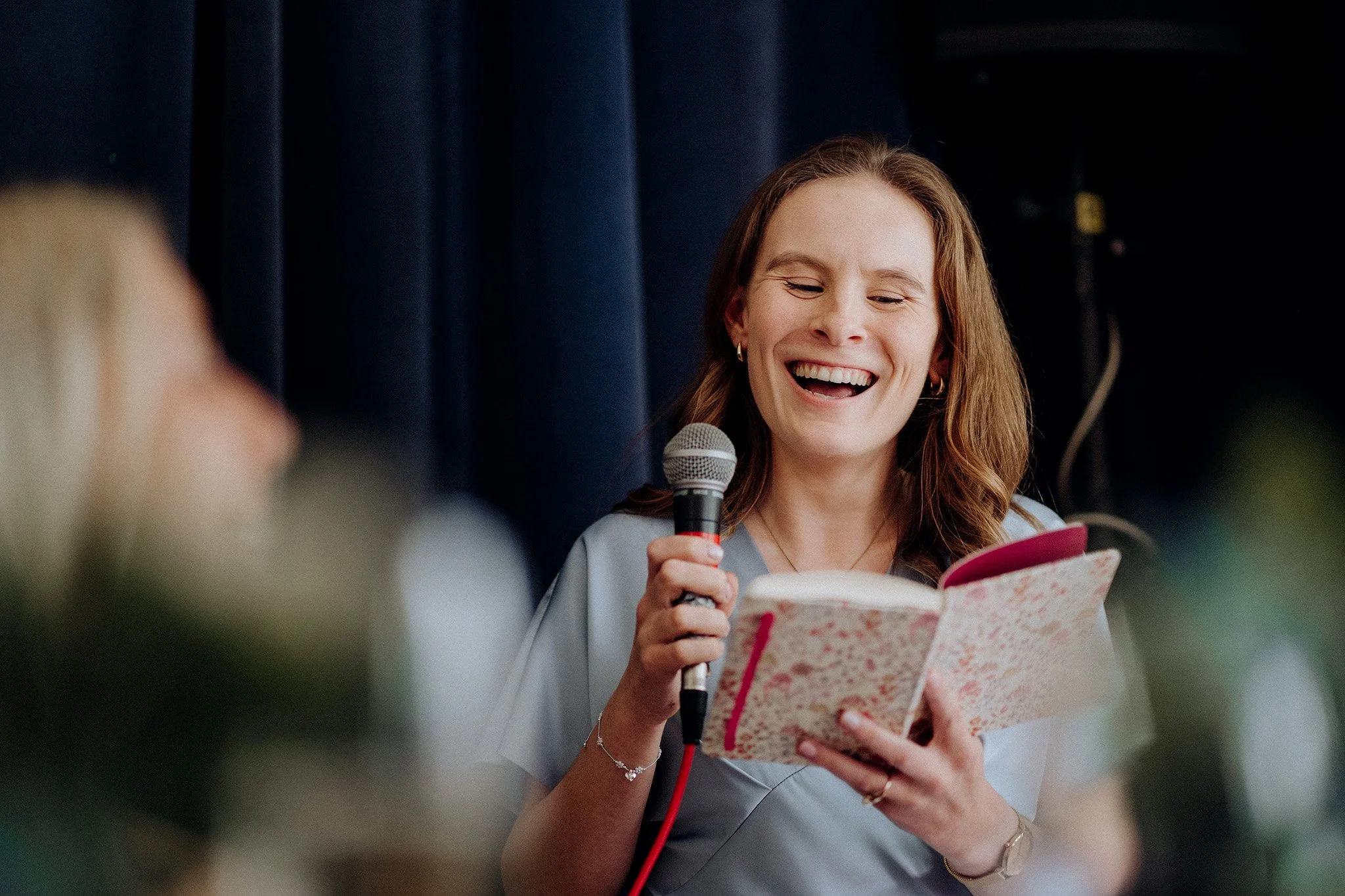village hall wedding meal and speeches