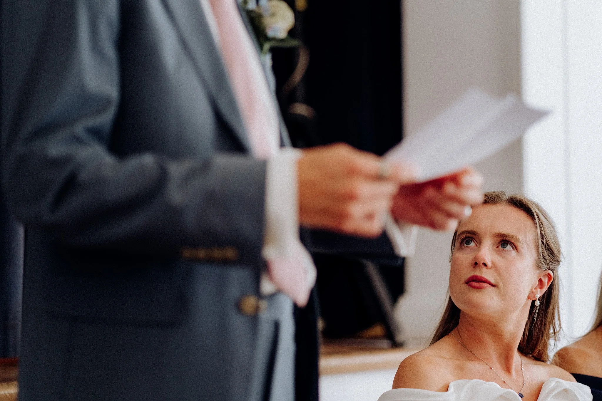 village hall wedding meal and speeches