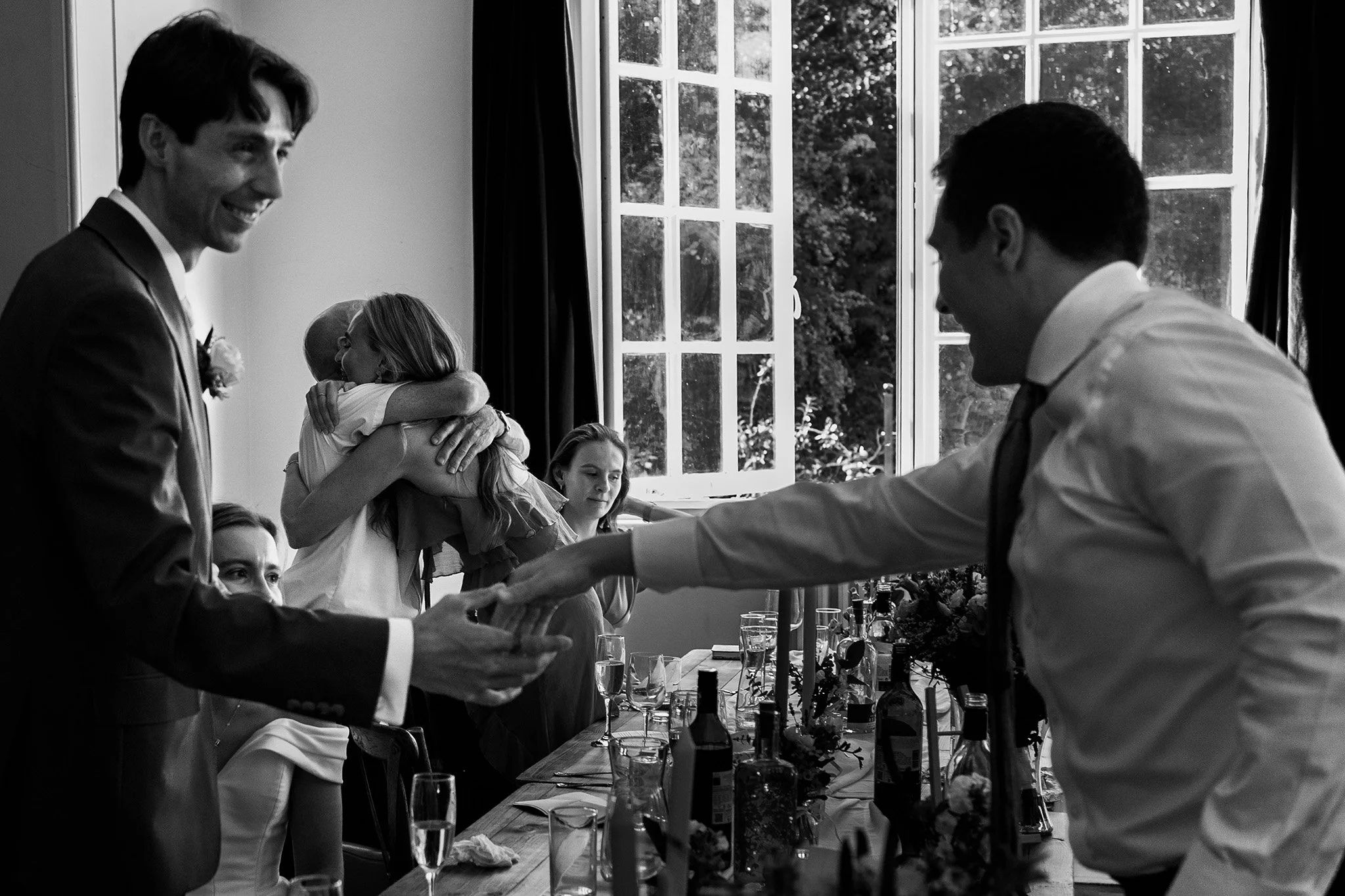 village hall wedding meal and speeches