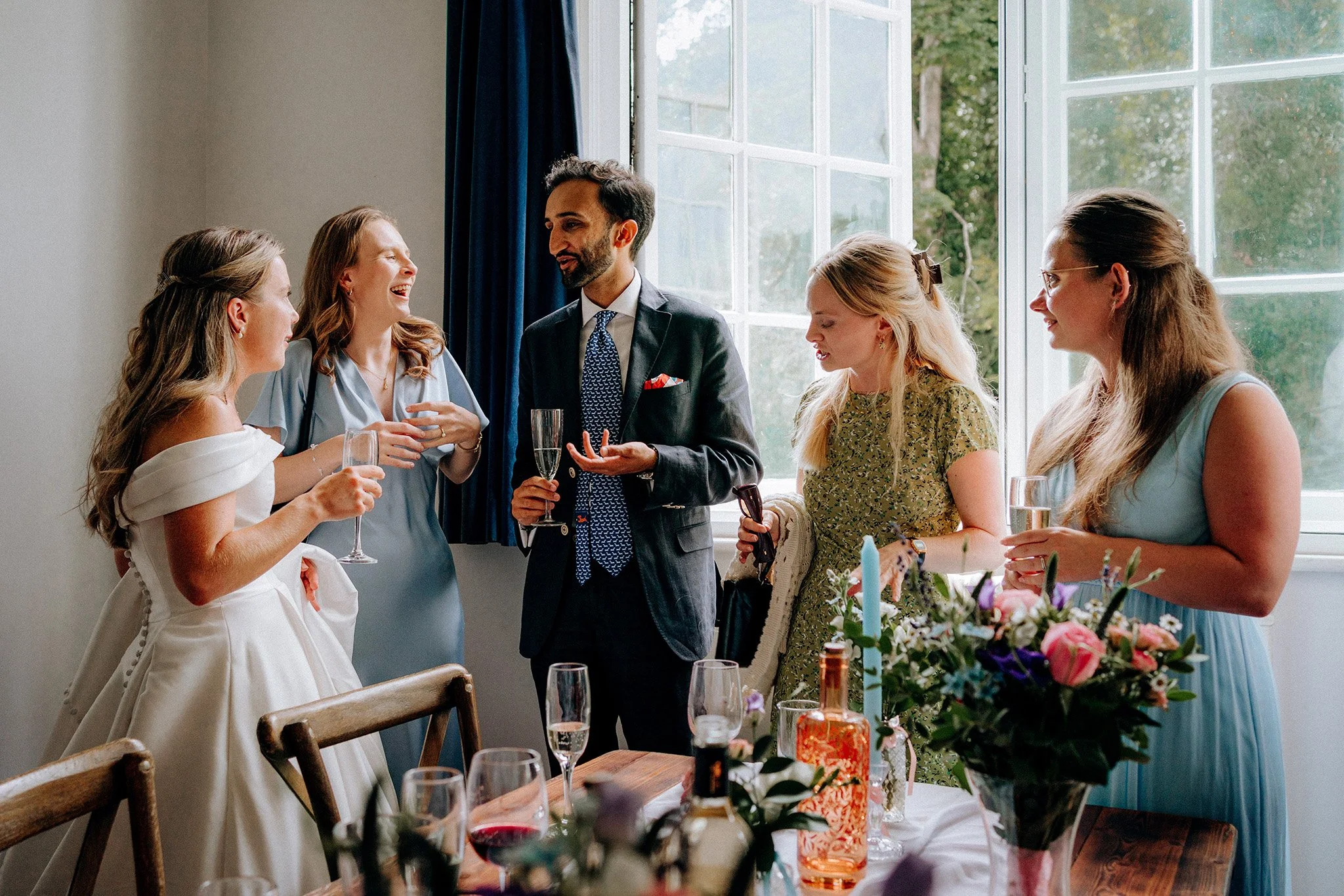 village hall wedding meal and speeches