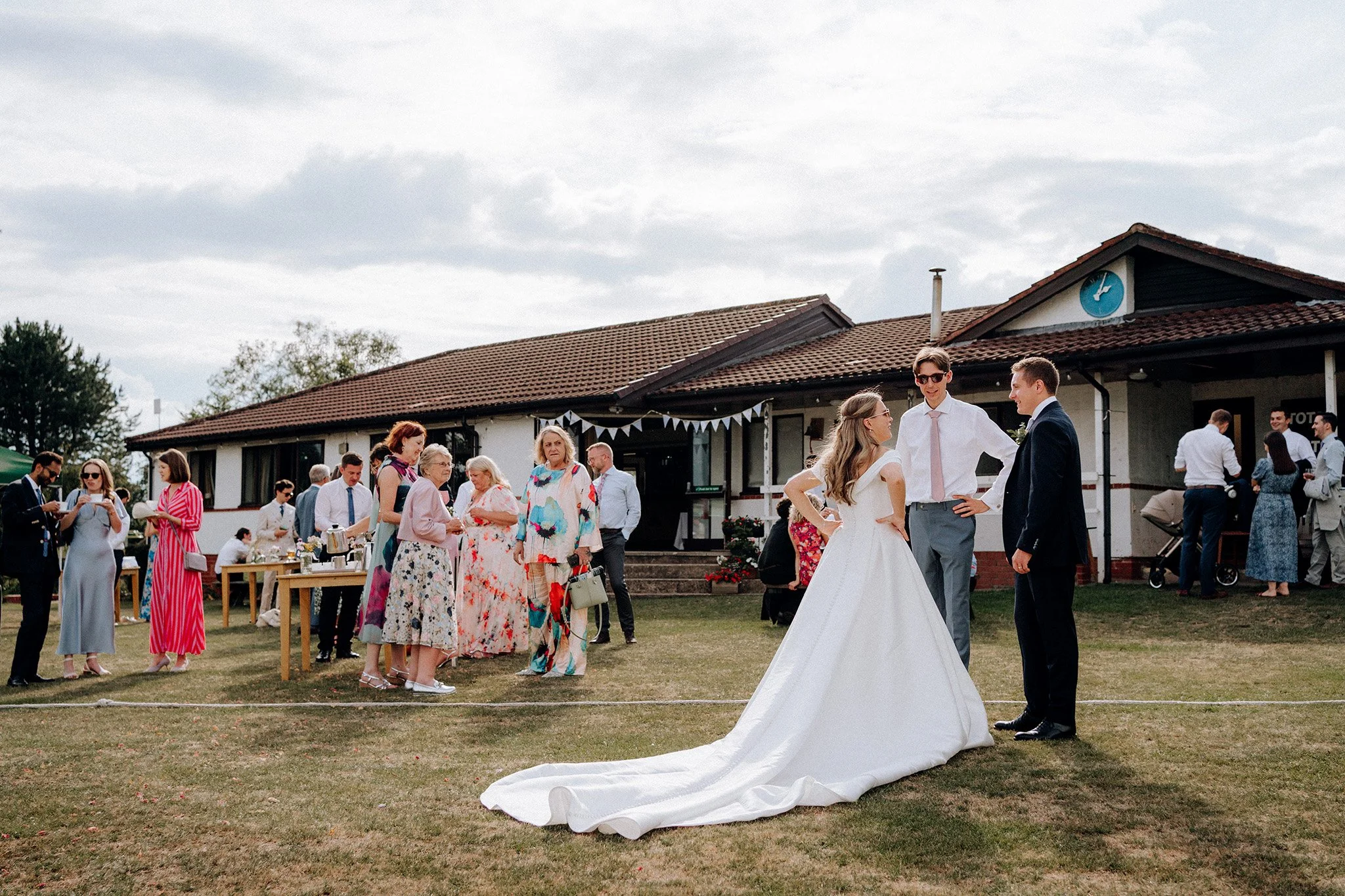 evening reception village hall wedding cheshire