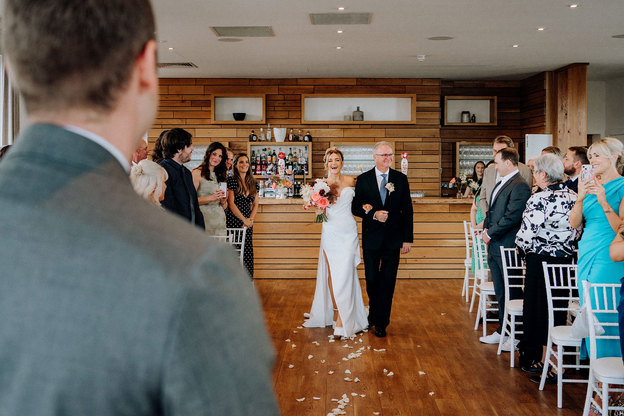 wedding ceremony at hope street hotel