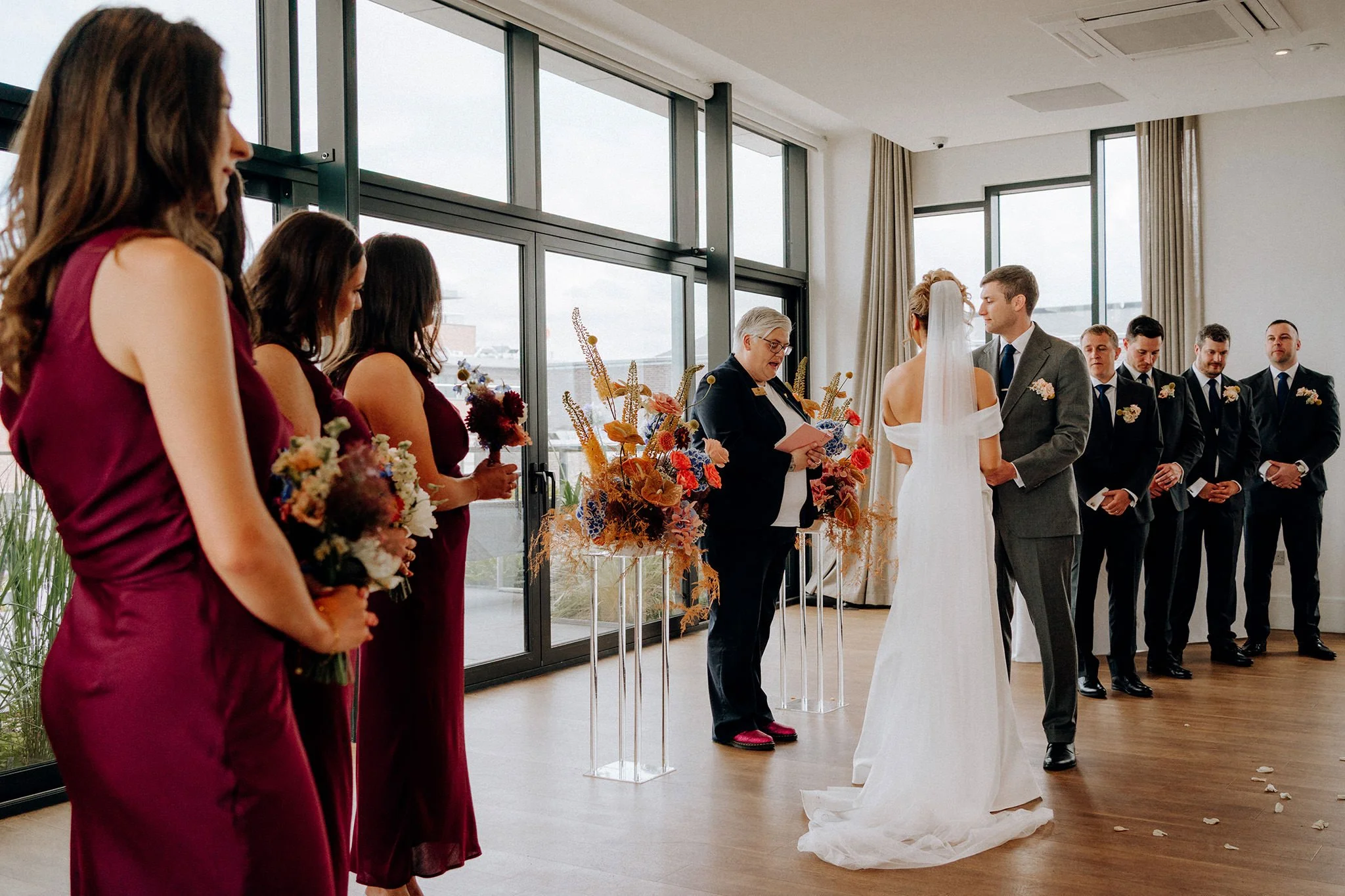 wedding ceremony at hope street hotel