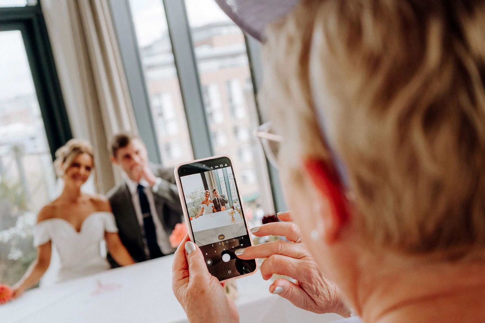wedding ceremony at hope street hotel