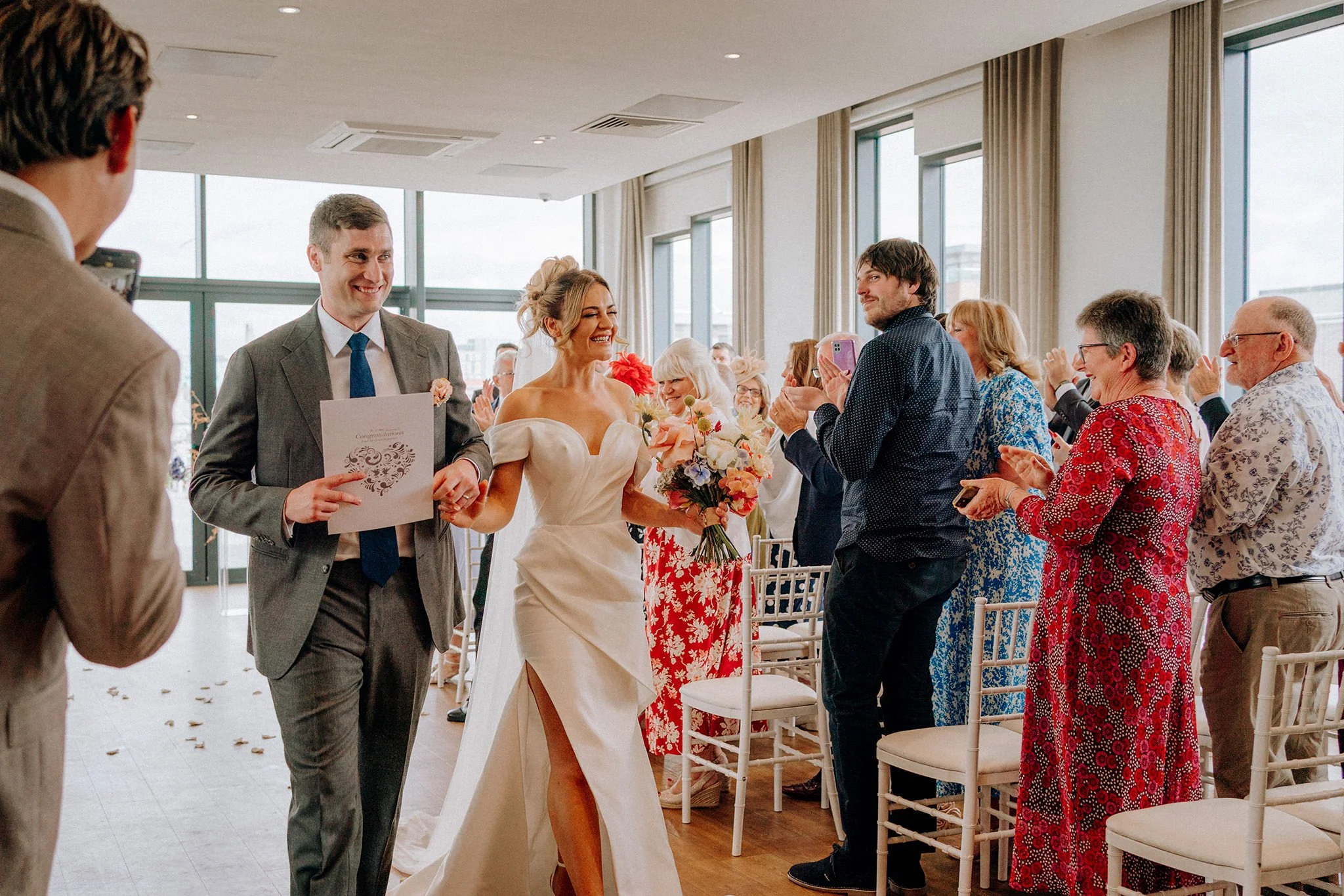 wedding ceremony at hope street hotel