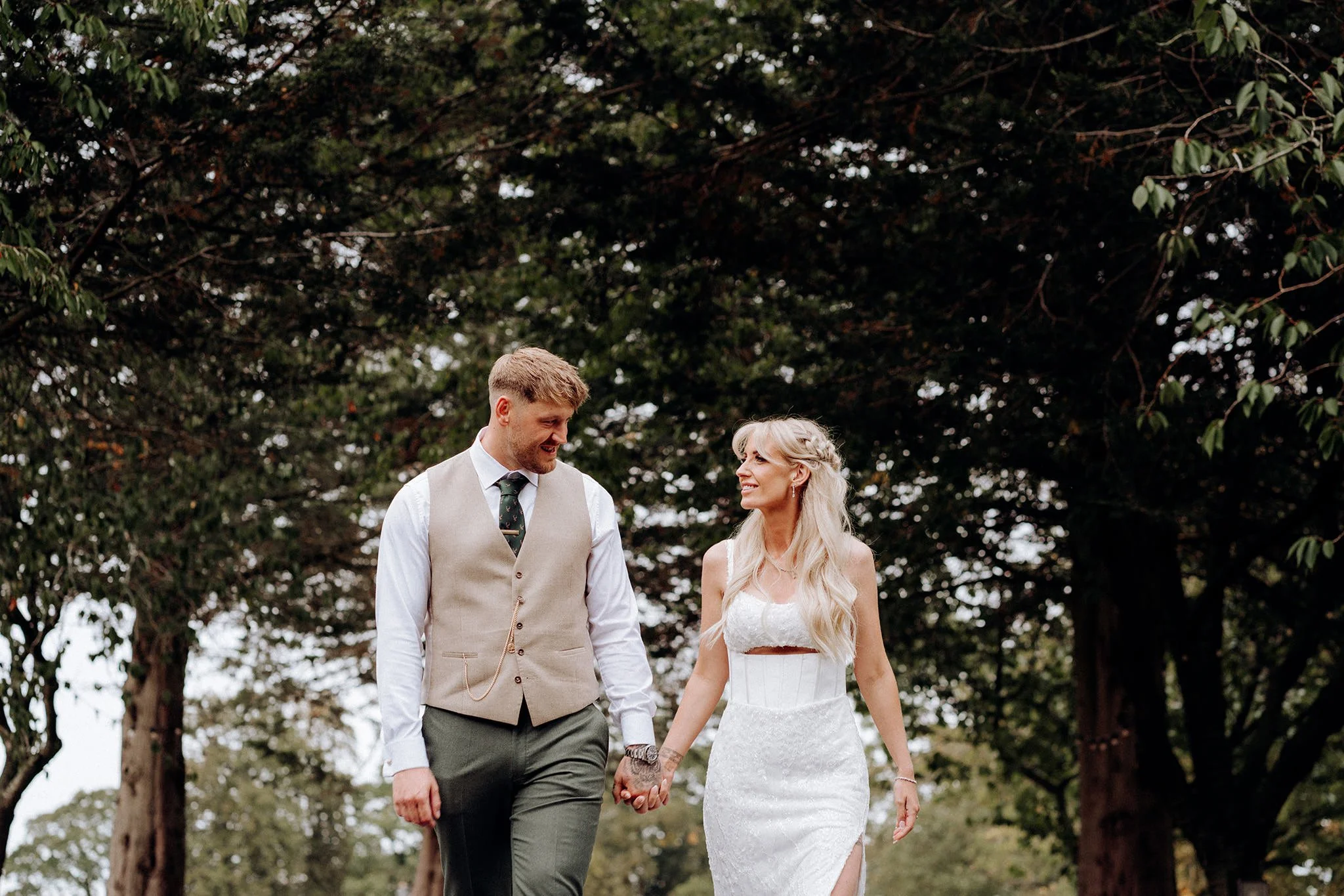 bride and groom portrait at the little fox