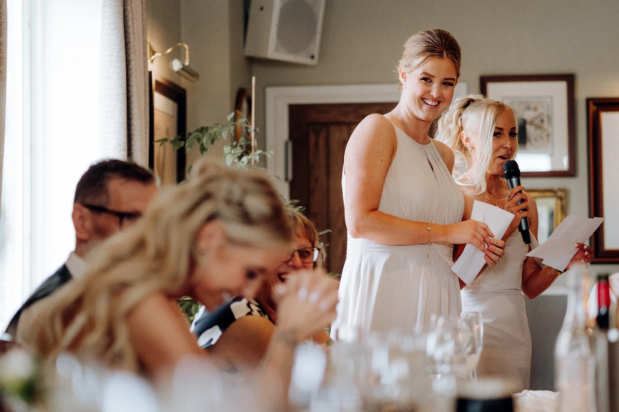 wedding reception at the little fox, thornton hough