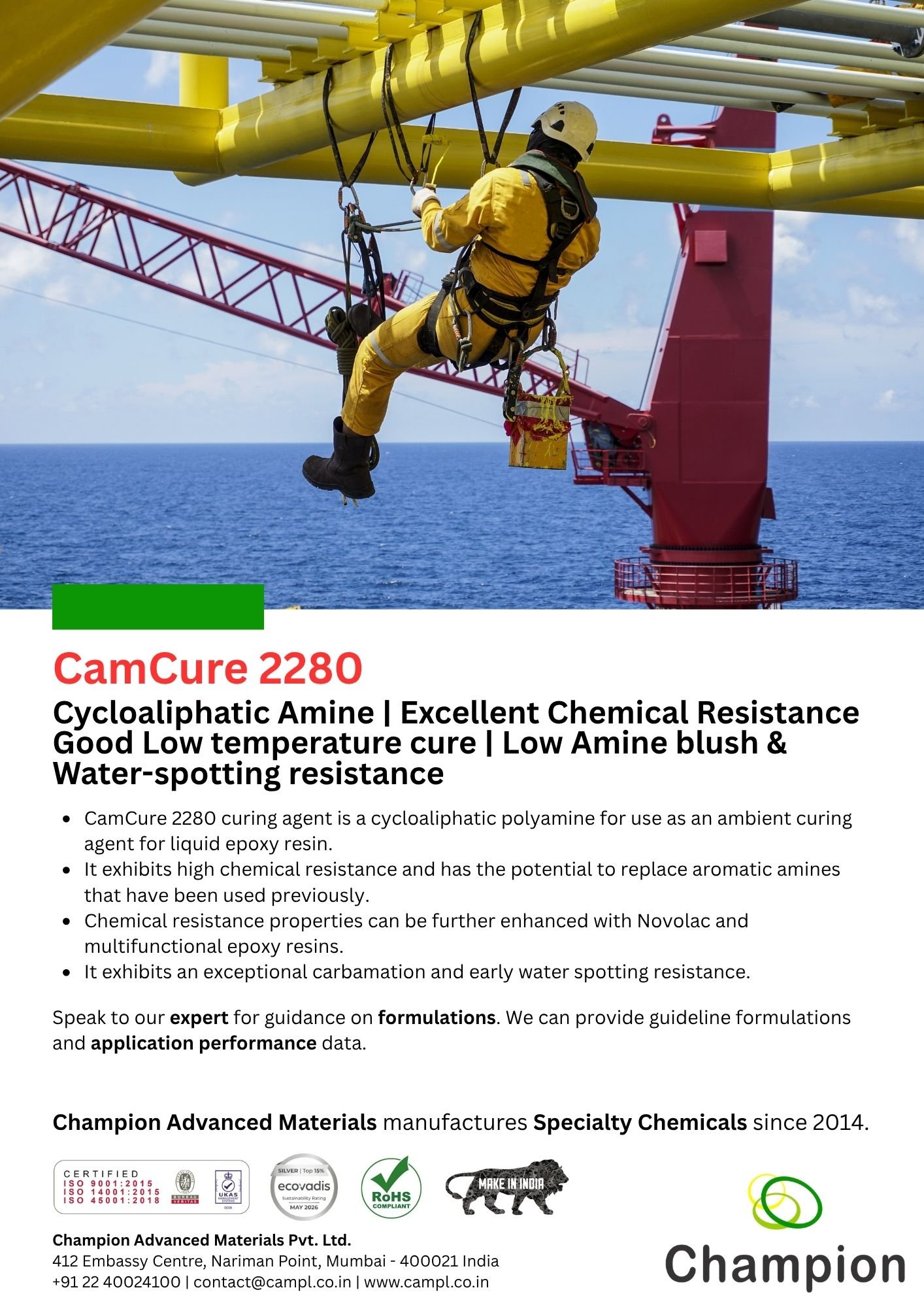 CamCure 2280 - Cycloaliphatic Amine