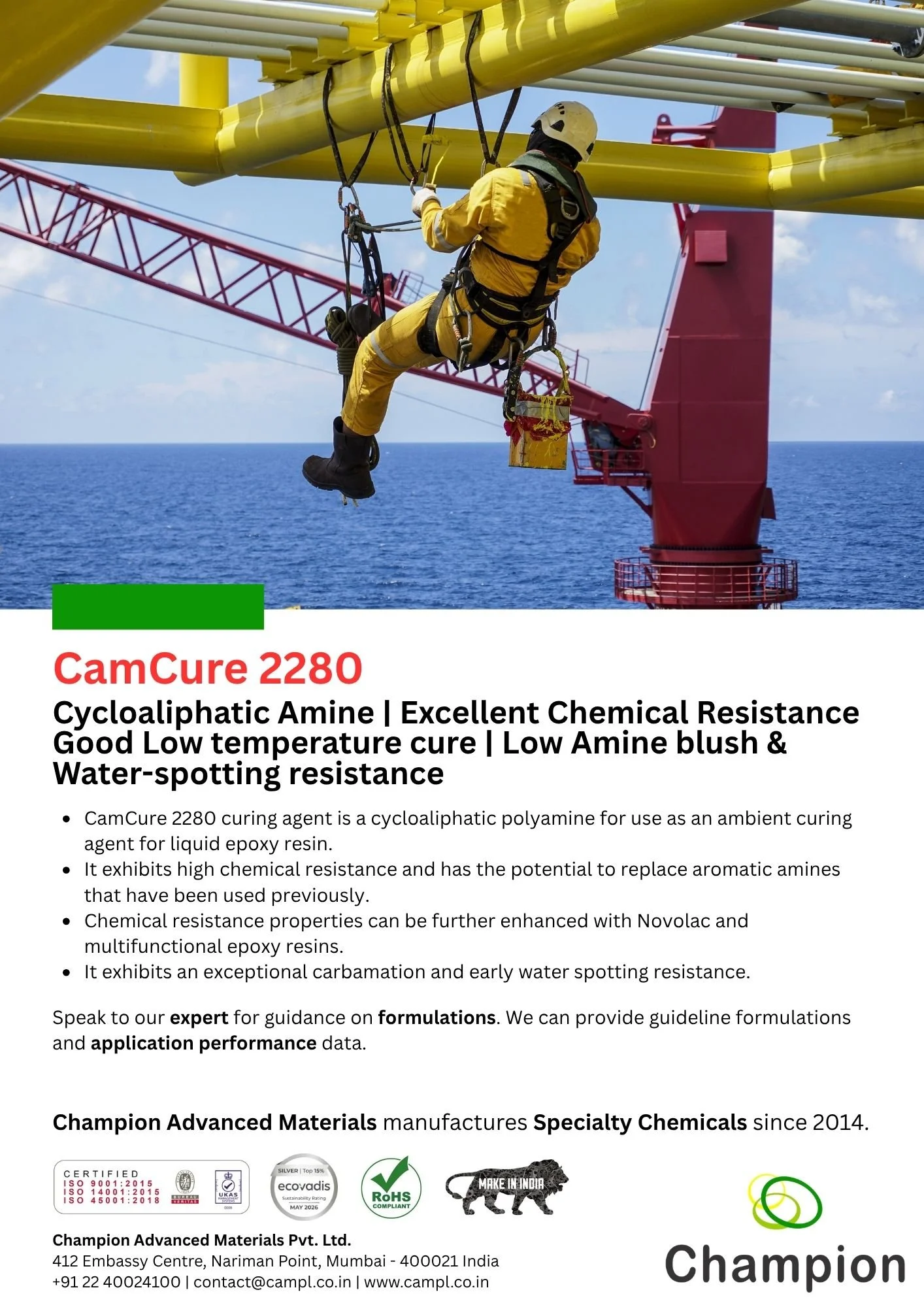 CamCure 2280 - Cycloaliphatic Amine