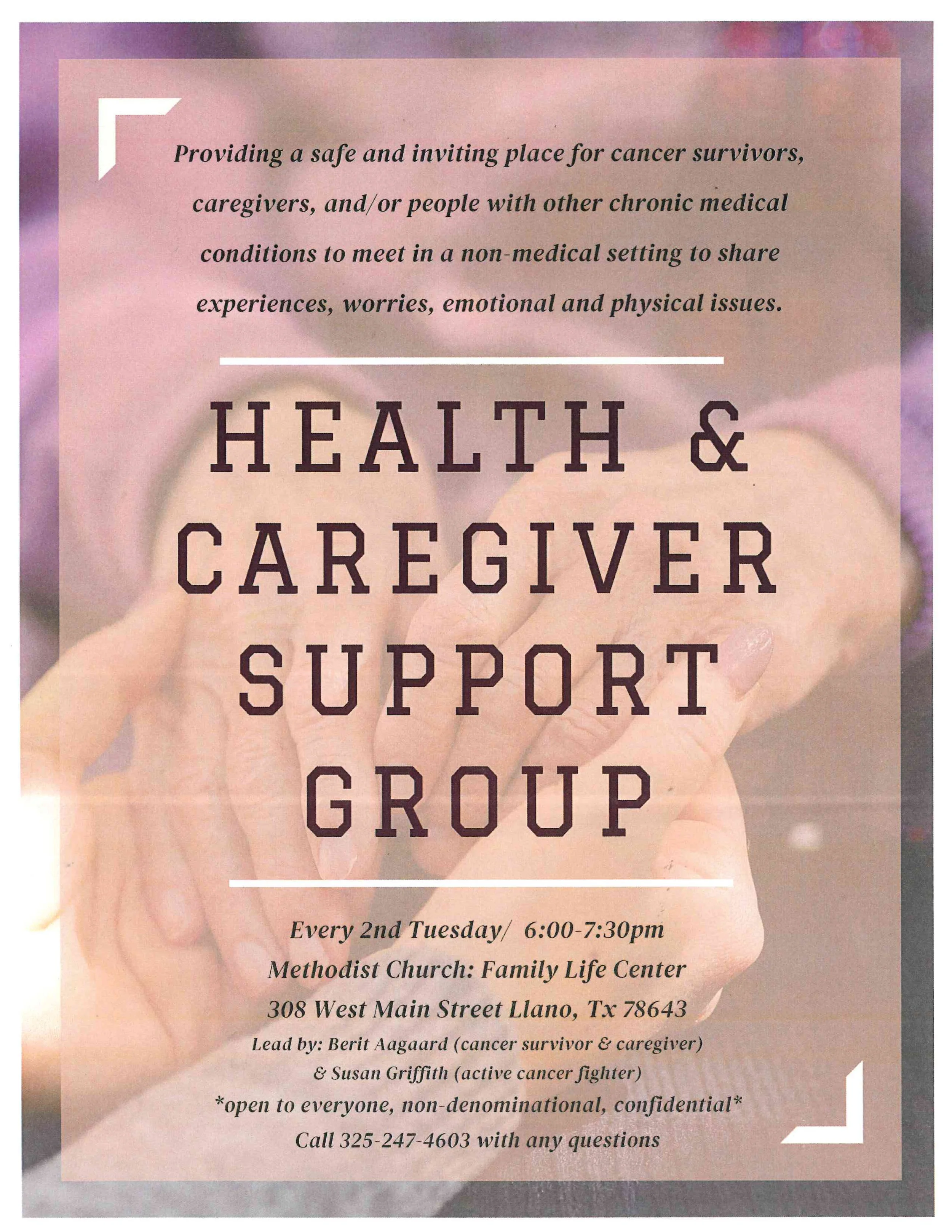 Health & Caregiver Support Group — Untitled