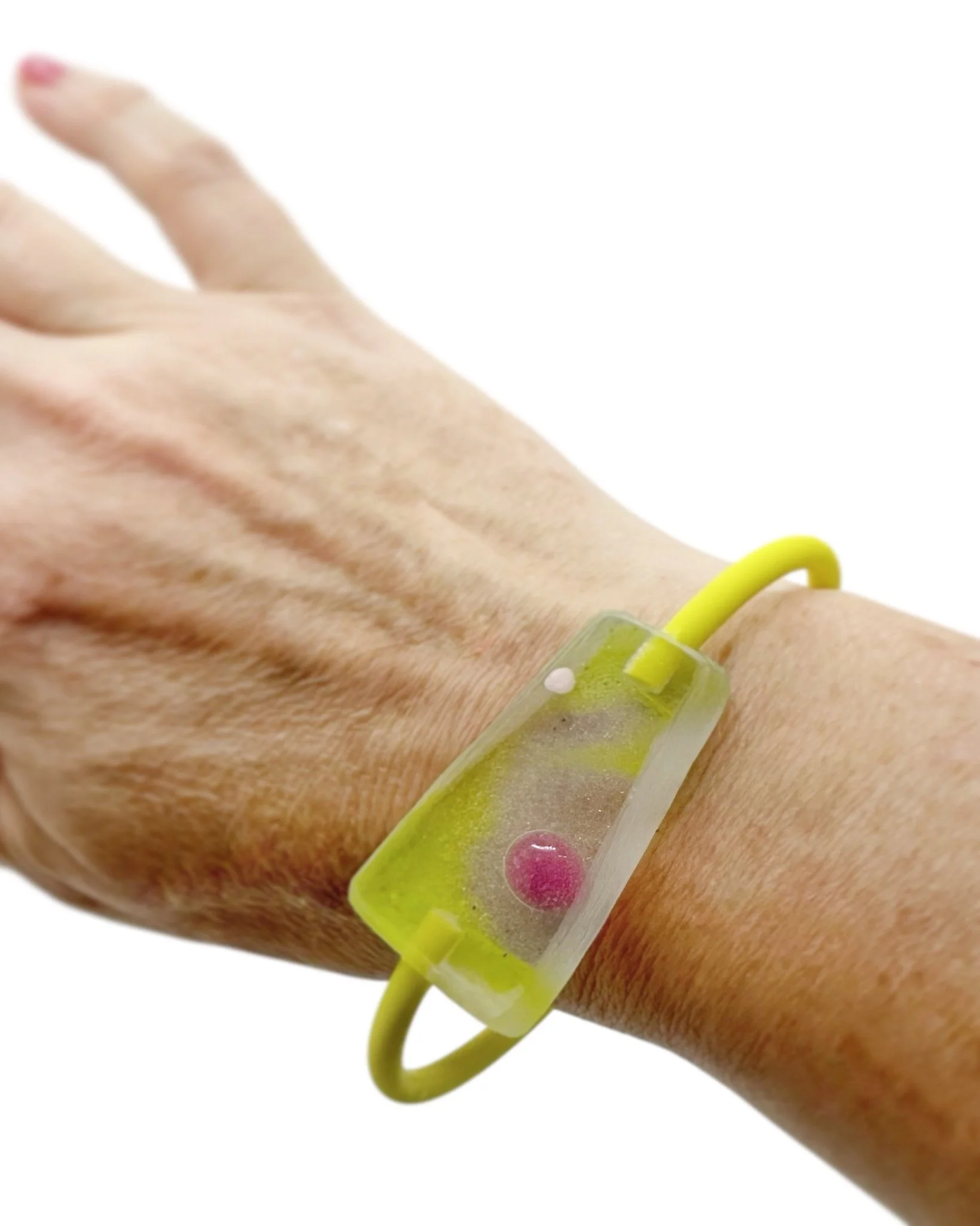Eye Candy Bracelet in Chartreuse