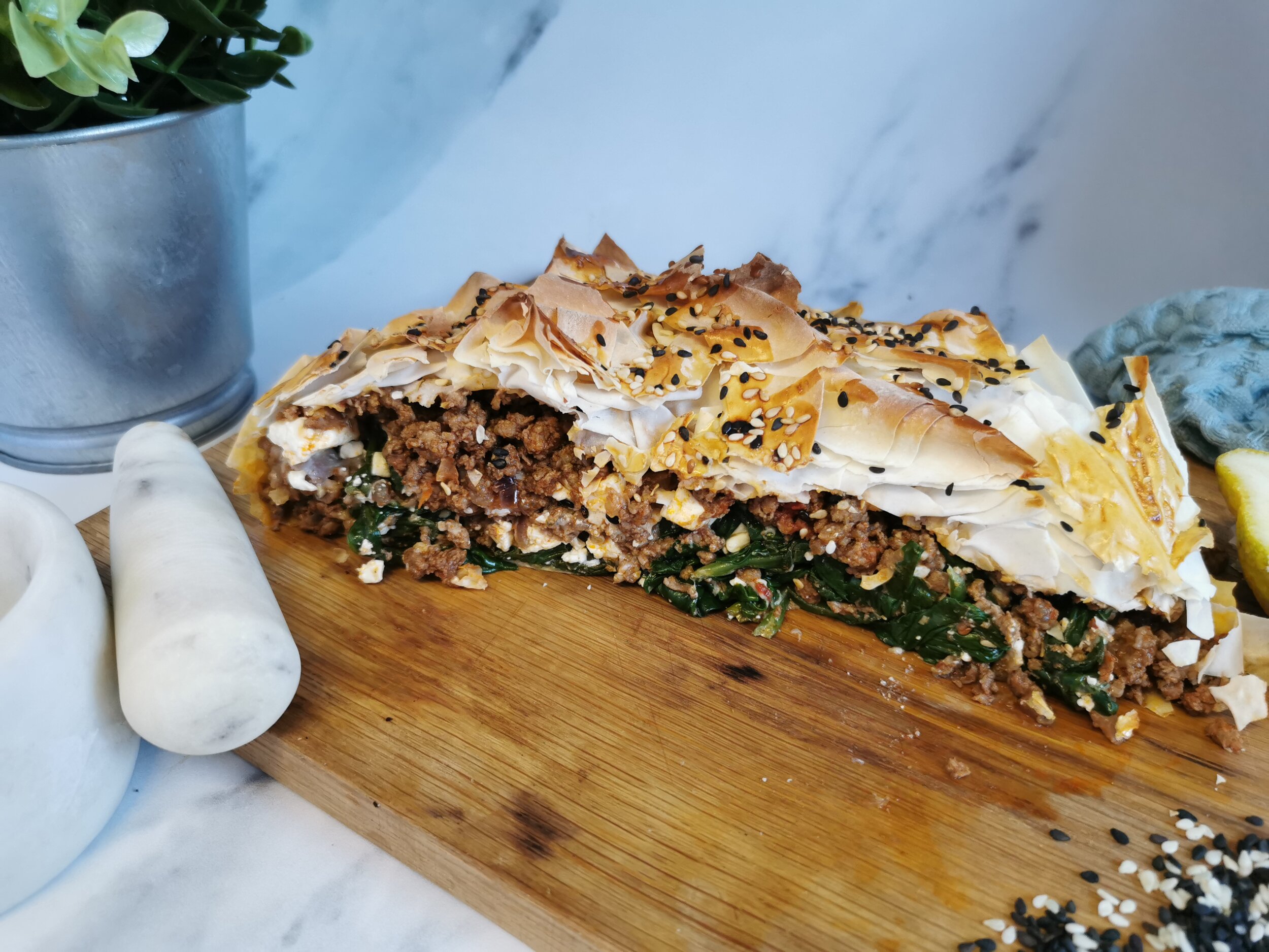 COOKING WITH KIRSTIE SPICY GREEK MINCE PIE — The Butchery Kitchen