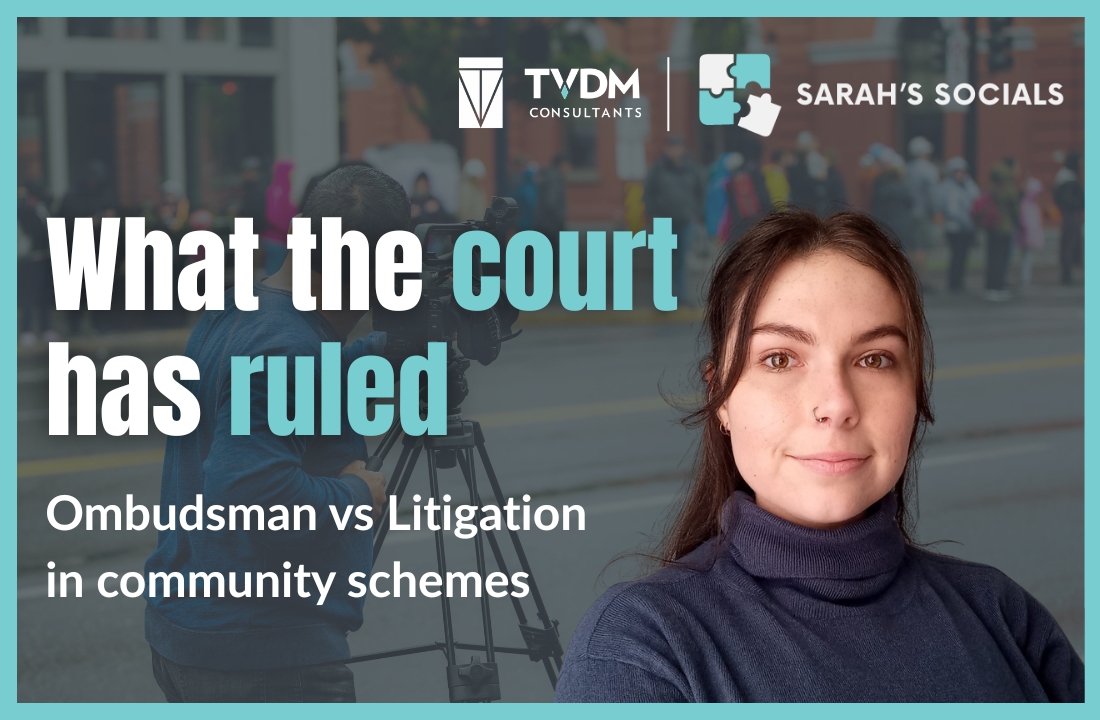 Ombudsman vs Litigation in community schemes | What the court has ruled