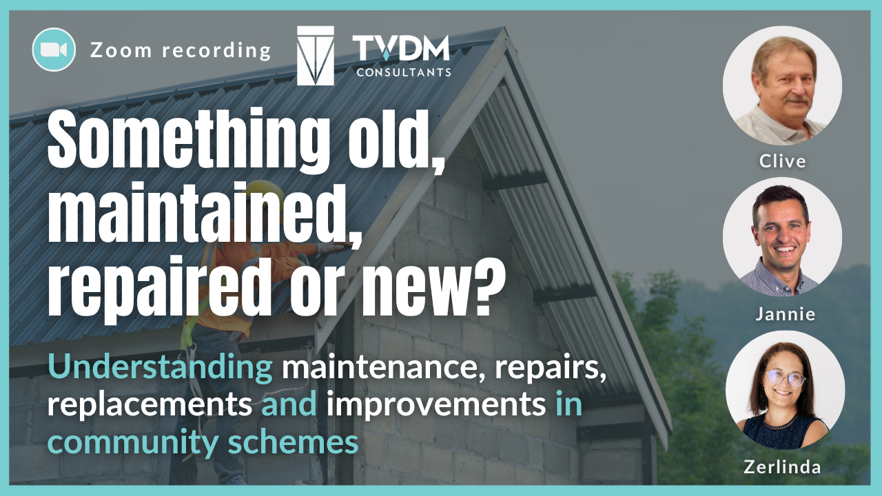 Something old, maintained, repaired or new? 