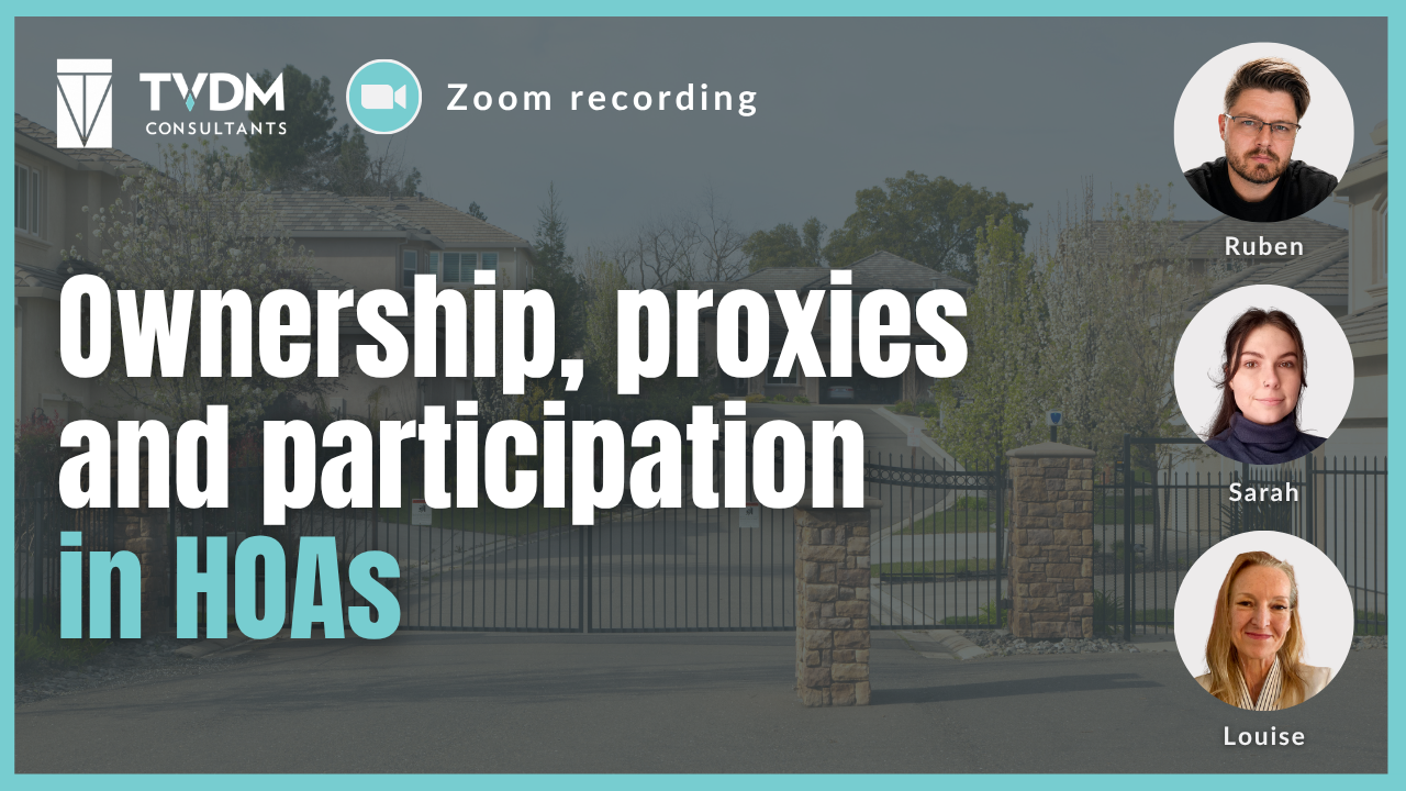 Ownership, proxies and participation in HOAs