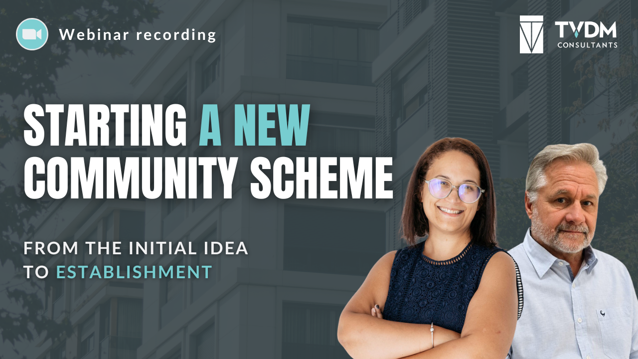 Starting a new community scheme