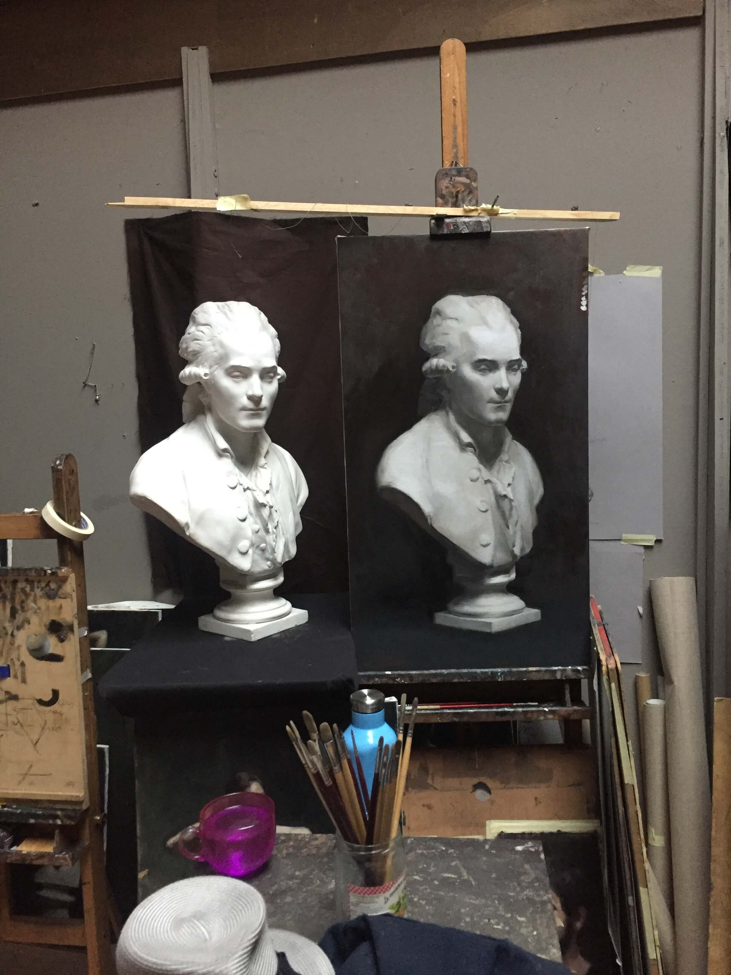 Joanna Lee Miller_Robespierre Cast Painting In Progress_FAA_March 2019.JPG
