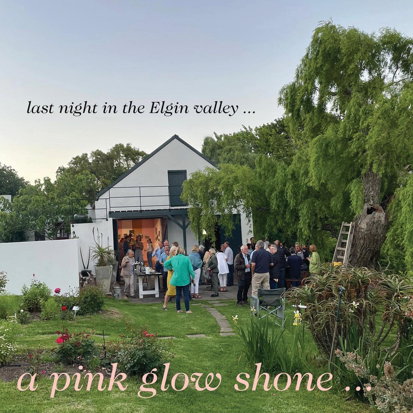 Thank you to everyone in the special Elgin community who supported us last night at the preview for our exhibition Where Wild Things Grow. The light from the 1811 barn was literally glowing, inviting us all inside to enjoy our paintings on the fantas