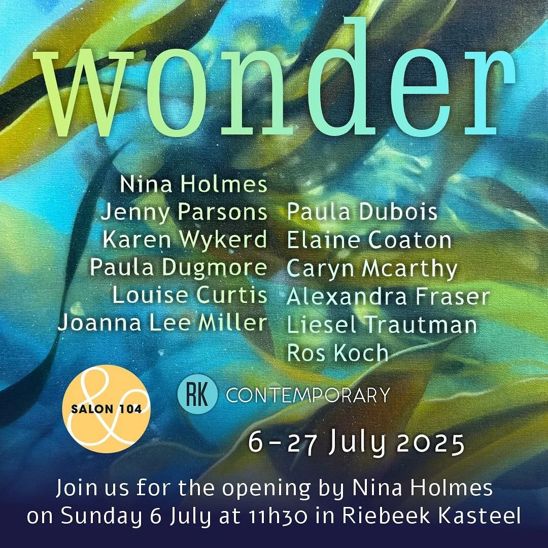 Some exciting news! I am part of our July @salon104.art exhibition at @rkcontemporary in Riebeek Kasteel. I am so honoured to be exhibiting alongside my fellow @salon104.art artists at such a wonderful gallery space. For those who haven&rsquo;t yet v