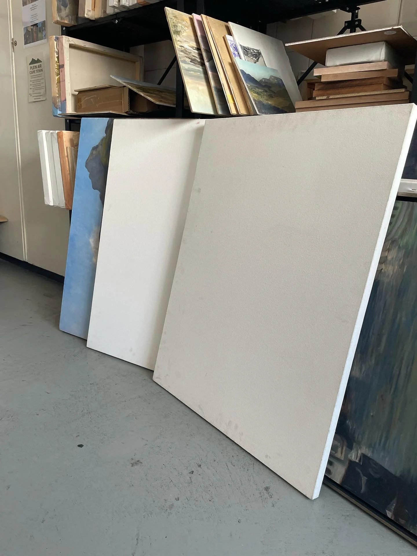 I have had these two canvases since I was in matric. I had no idea, back then, that one day I would be a professional artist with my own studio creating landscapes inspired by the beauty all around me. I wonder what I would have thought, had I known&