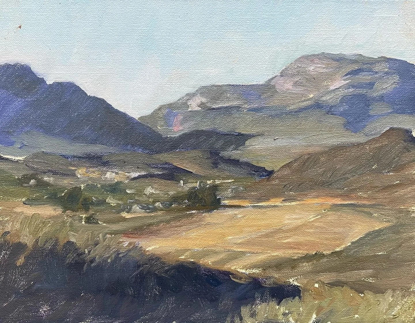 Day 4 of @gmadonno_art and my road trip! Barrydale is not a town I know well (maybe I visited once years ago&hellip;) so as we crested the hill and began our drive down into the town, I was happily surprised how immediately I fell in love!

I was up 