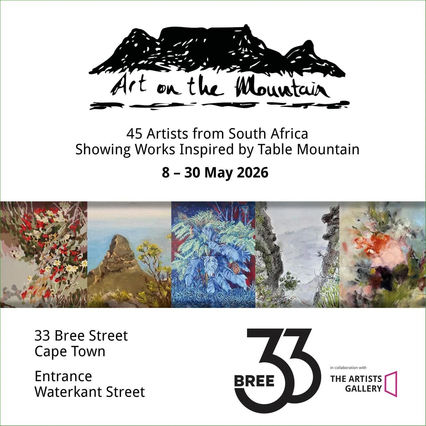 I visited the Art on the Mountain exhibition yesterday at Artscape as part of the Suidoosterfees festival (on until 3 May) and it is absolutely wonderful!

It will be continuing at 33BREE, in collaboration with The Artists Gallery, from 8 &ndash; 30 
