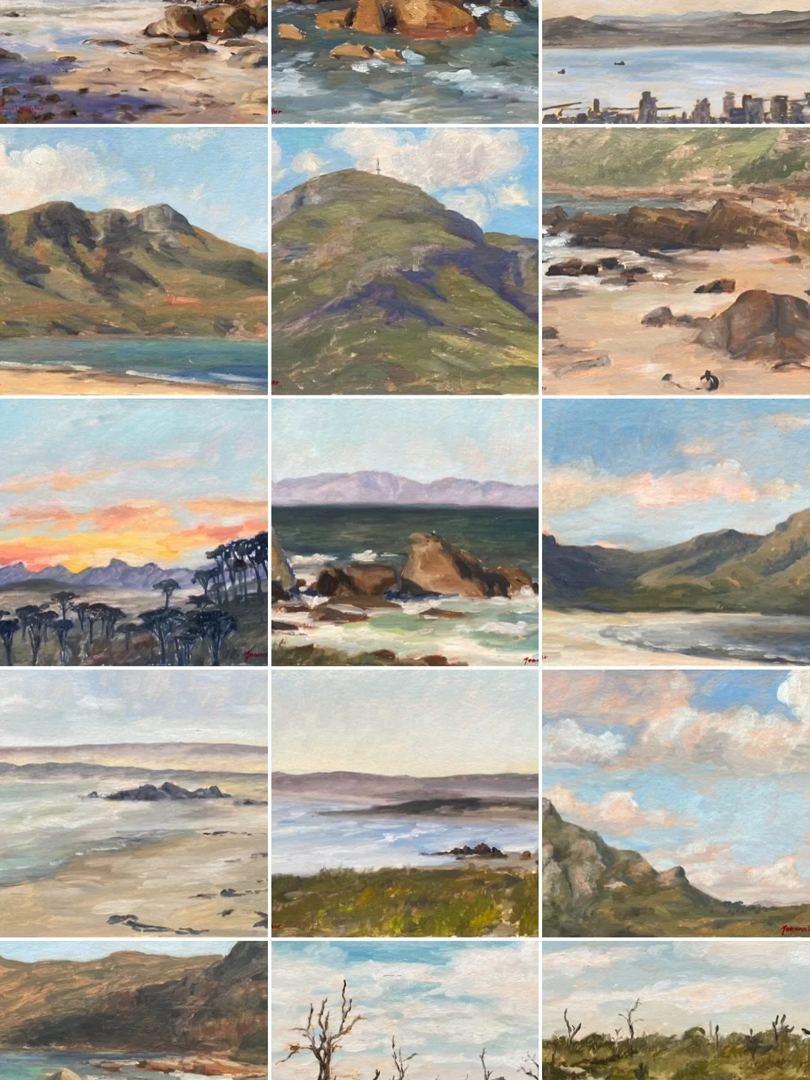 A snapshot of some of my 2026 Le Papier paintings for our @salon104.art exhibition. Just one week to go before we open our doors. We can&rsquo;t wait to see you! 

Thursday 4 June 4-7pm
Friday 5 June 4-7pm
Saturday 6 June 10am-1pm

Hopefully you grab
