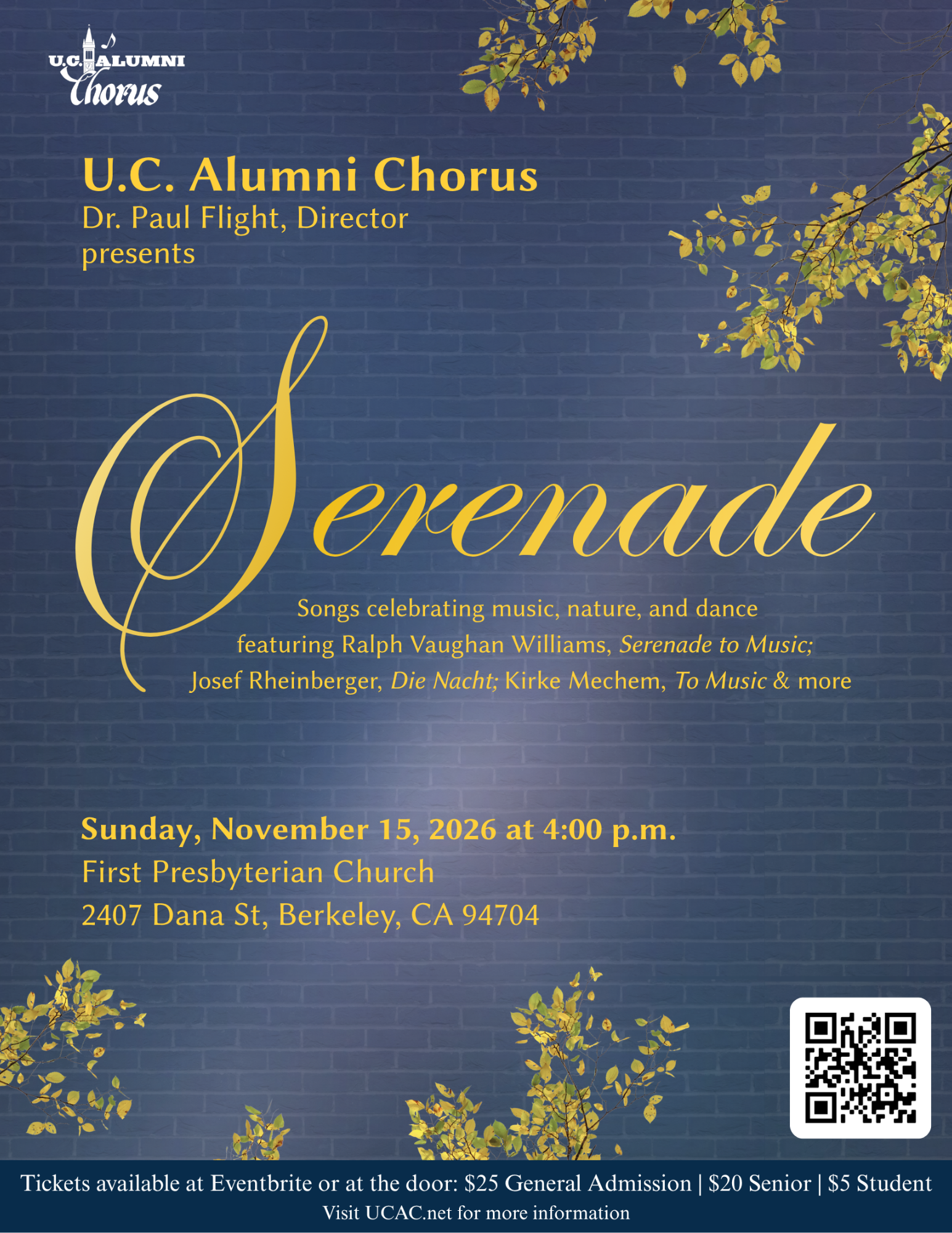Fall 2026 Concert: Serenade