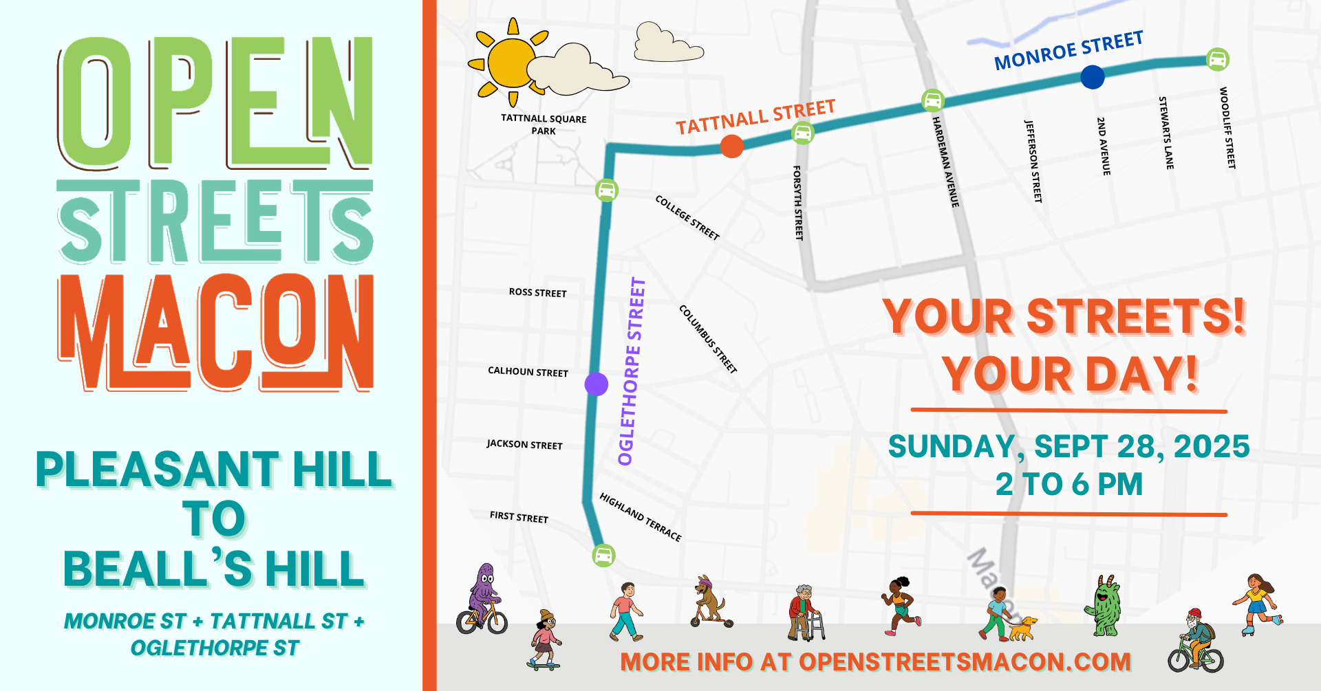 Open Streets Macon: Pleasant Hill to Beall's Hill