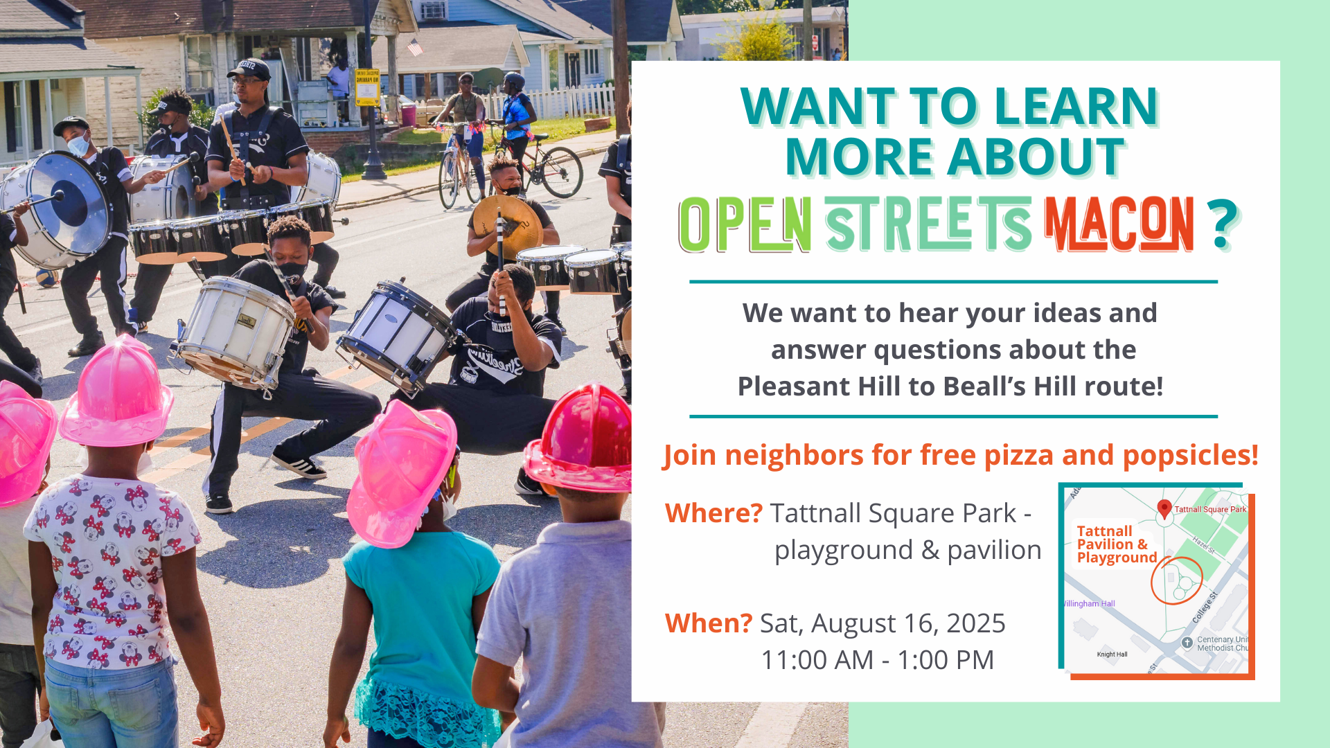 Open Streets Macon: Community Pizza Party