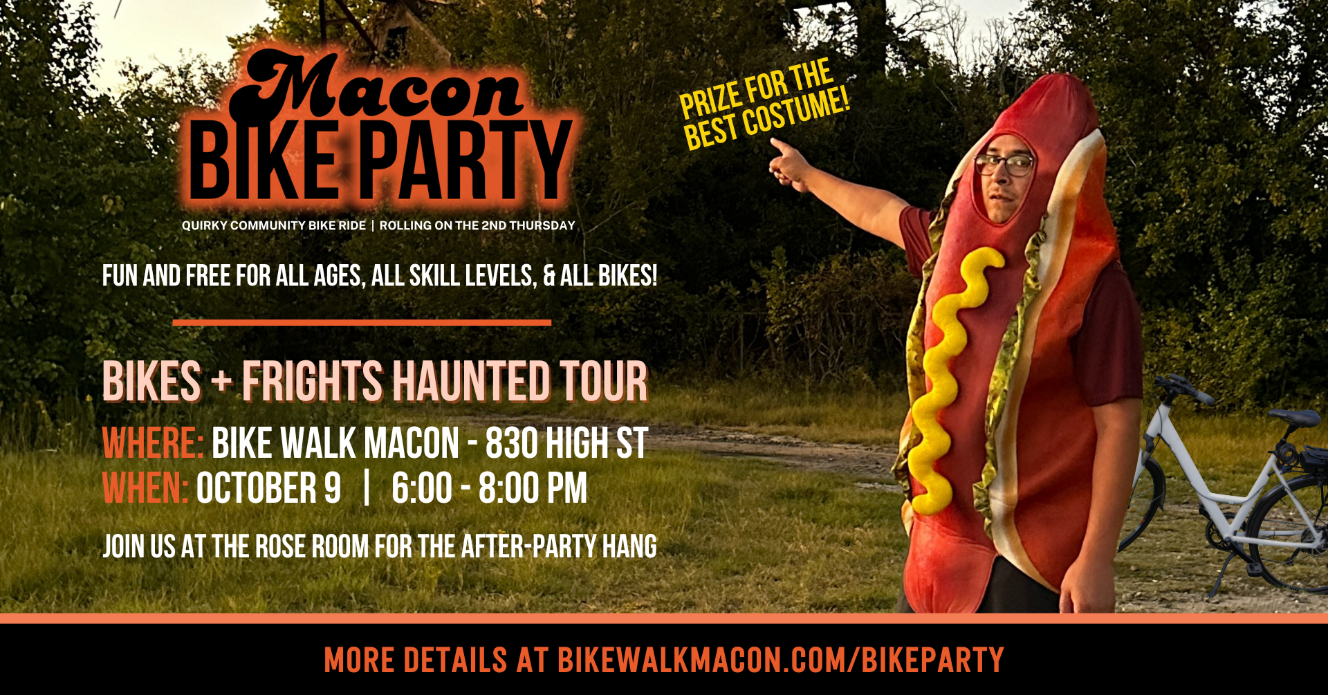Macon Bike Party: Bikes + Frights